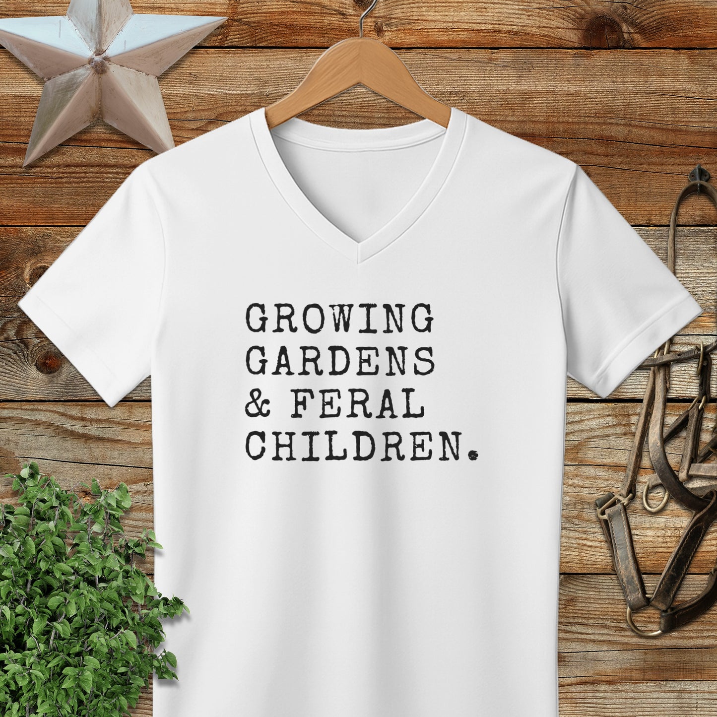 Growing Gardens & Feral Children V-neck