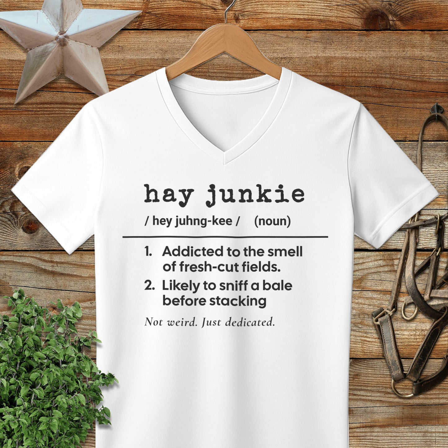 Hay Junkie Definition V-neck
