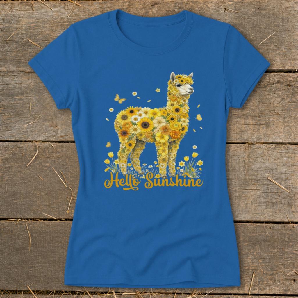 Hello Sunshine Alpaca Ladies Tee