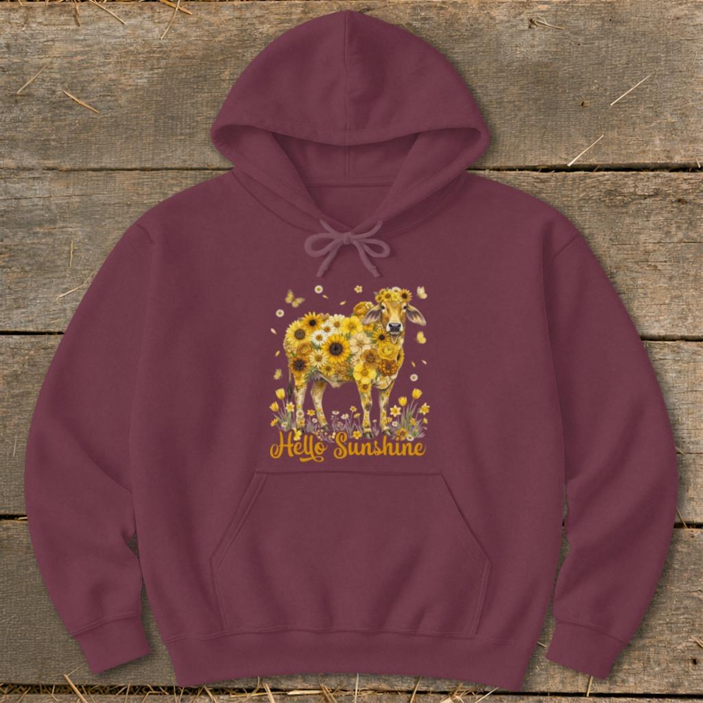 Hello Sunshine Brahma Cow Hoodie