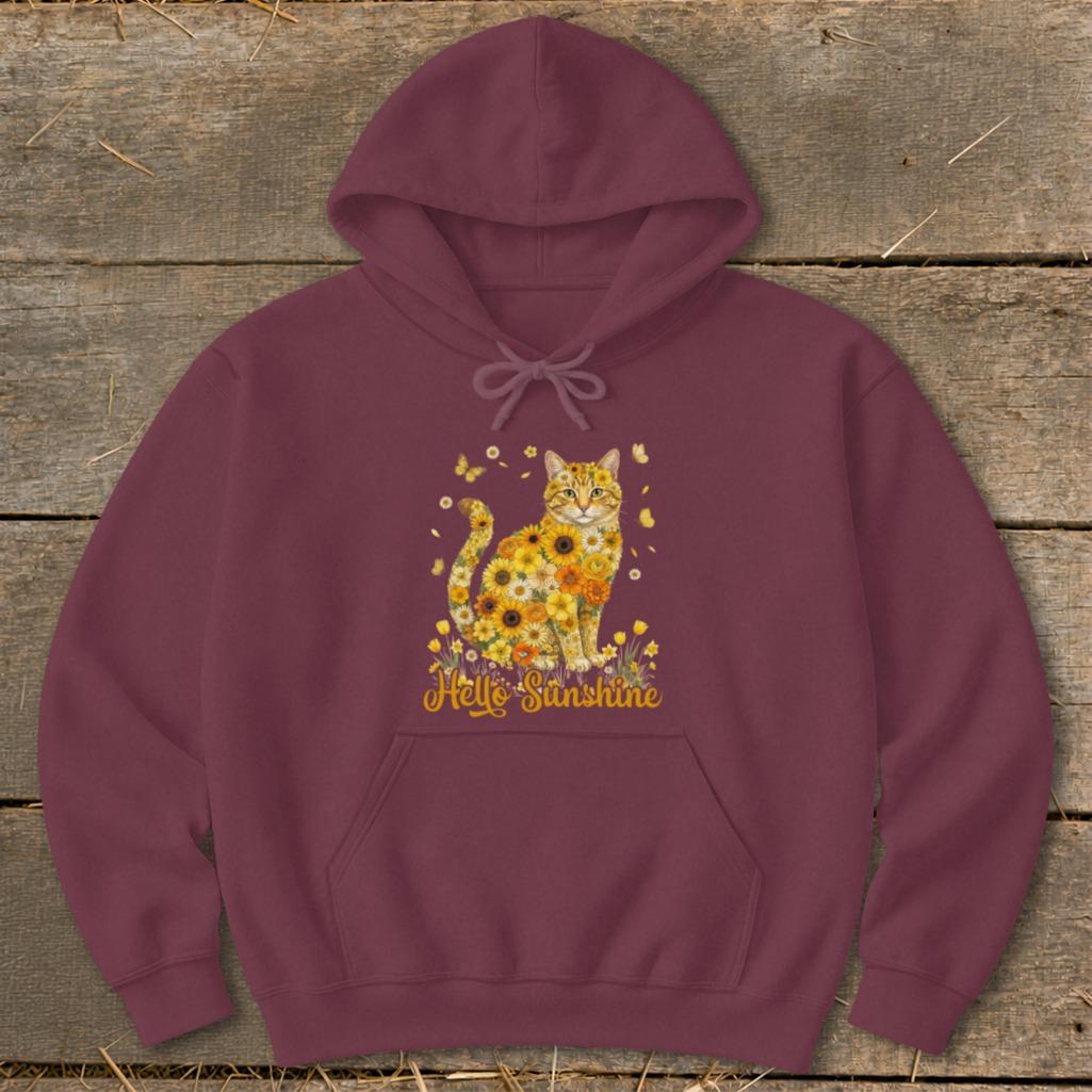 Hello Sunshine Cat Hoodie