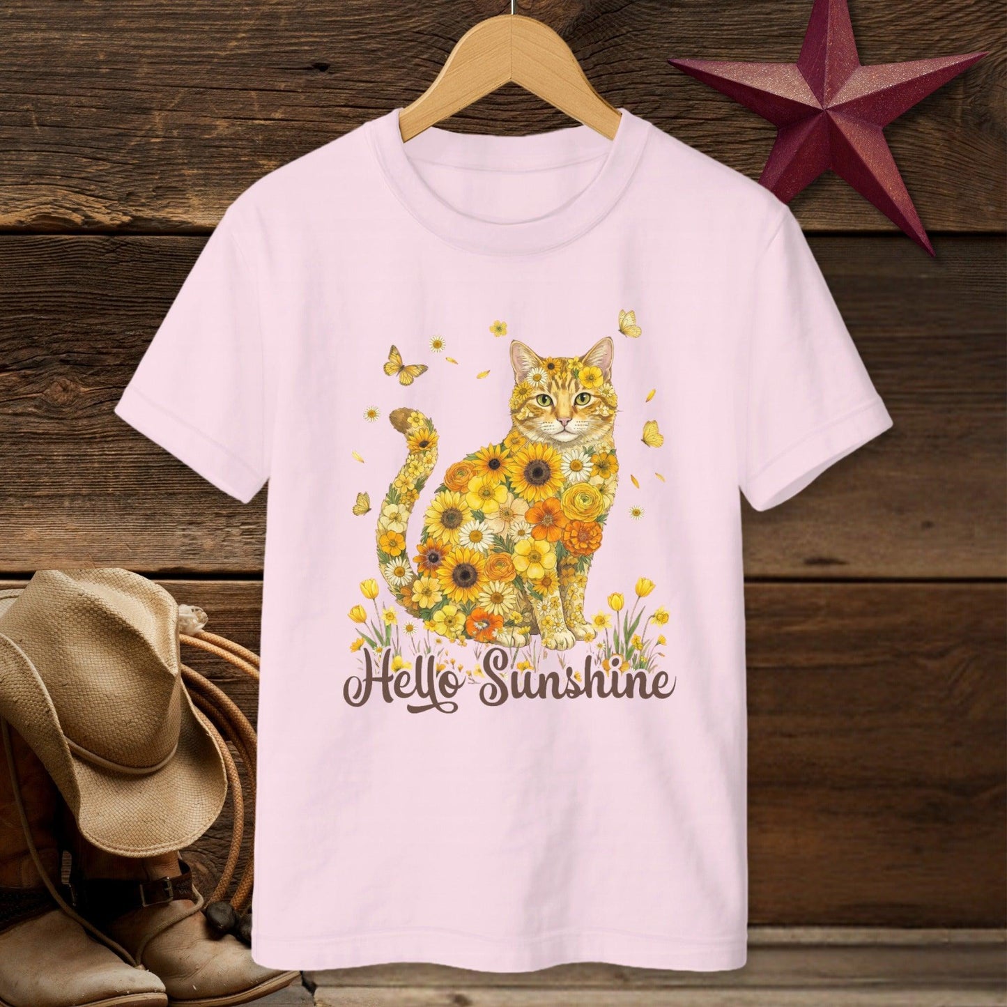 Hello Sunshine Cat T-shirt (Youth)