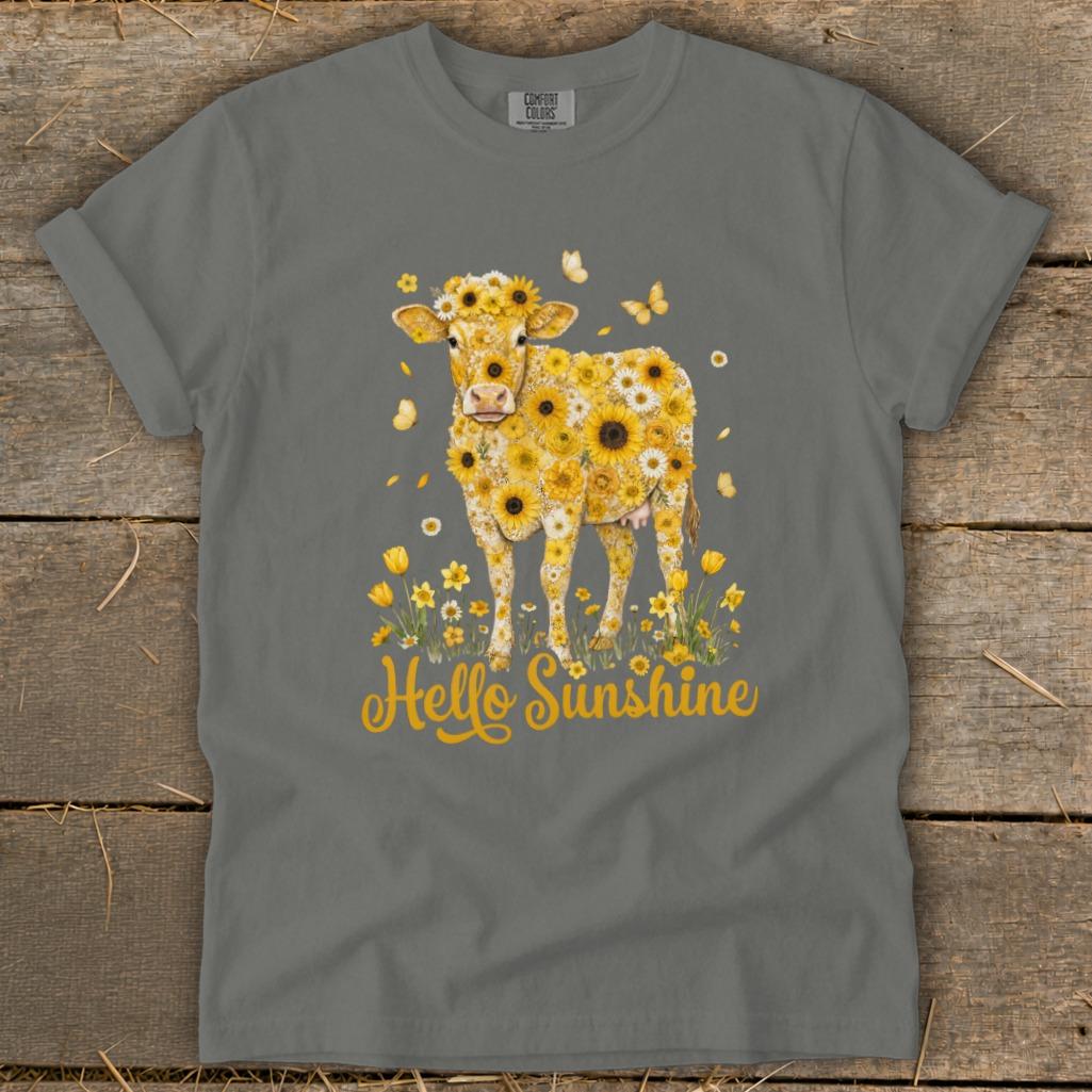 Hello Sunshine Cow Signature Tee
