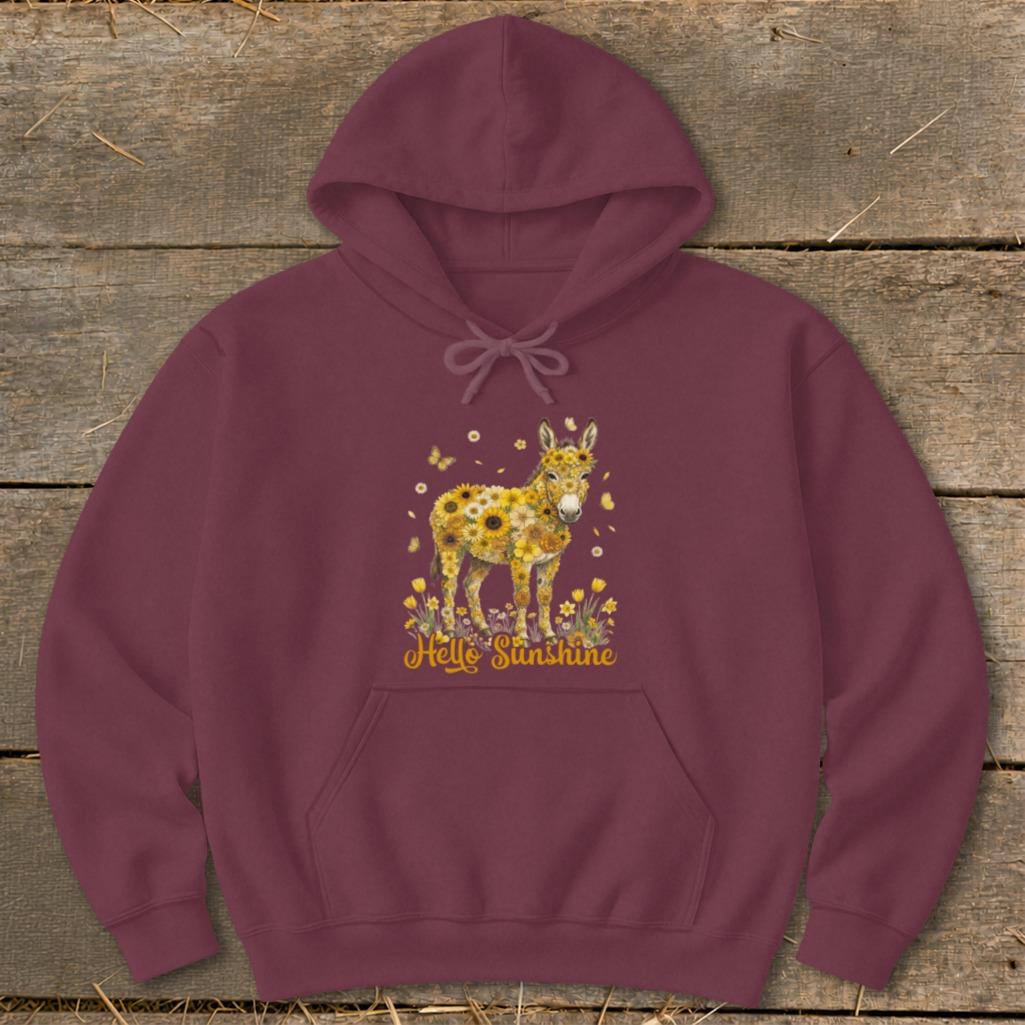 Hello Sunshine Donkey Hoodie
