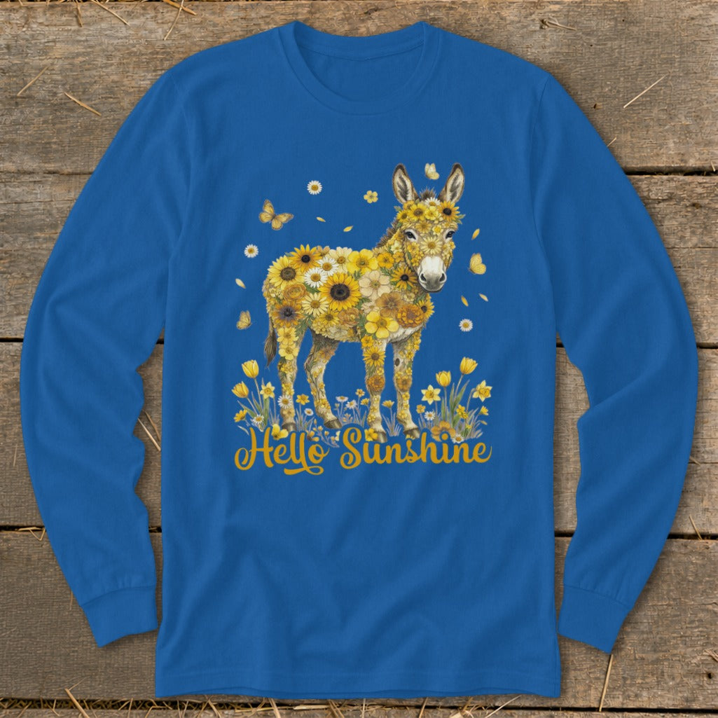 Hello Sunshine Donkey Long Sleeve Tee