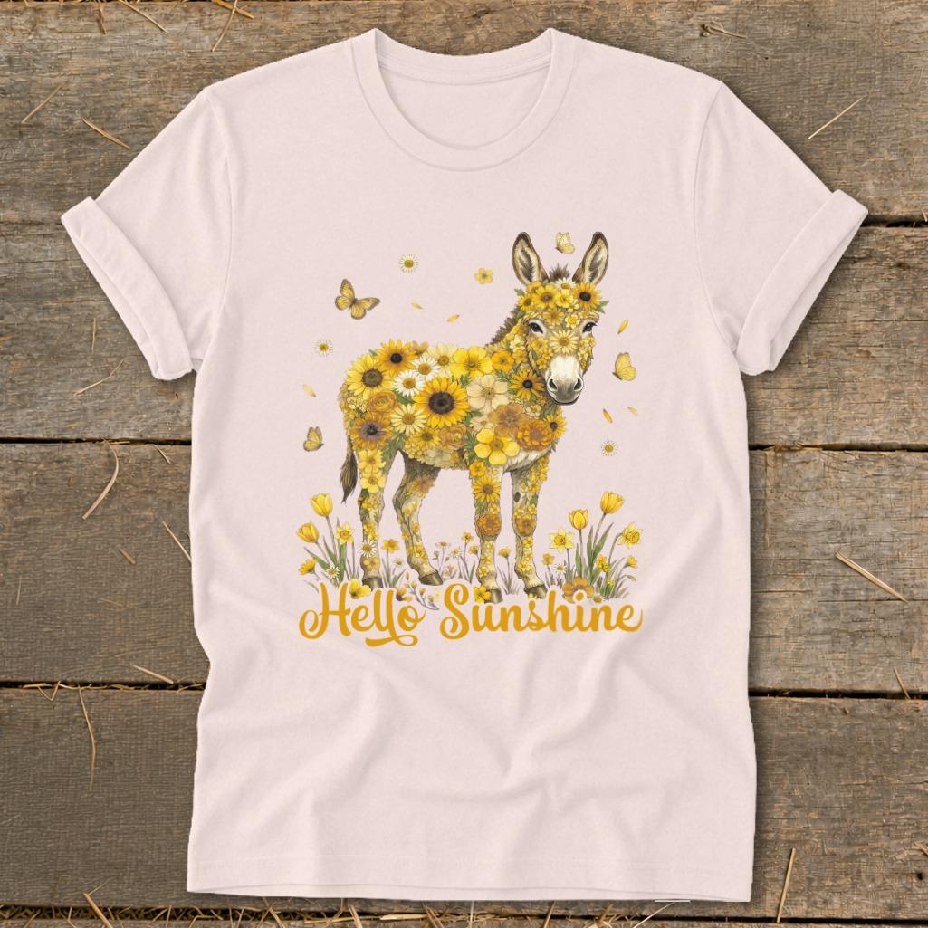 Hello Sunshine Donkey Softstyle Tee