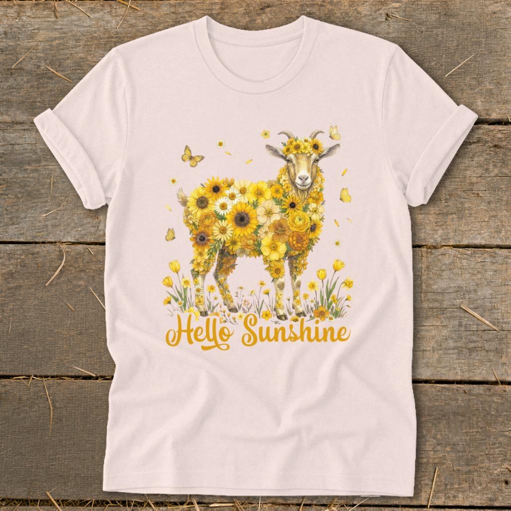 Hello Sunshine Goat Softstyle Tee