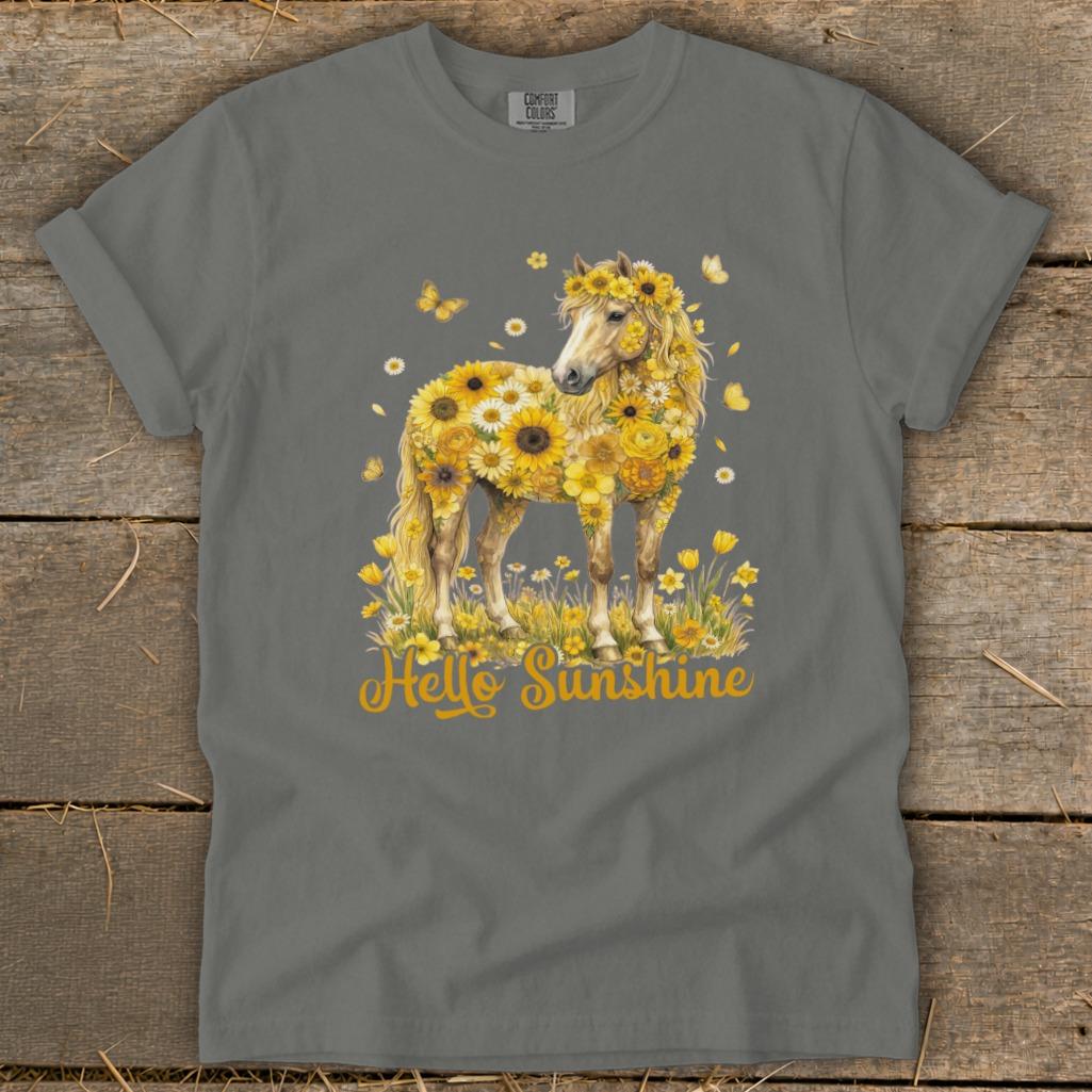 Hello Sunshine Horse Signature Tee