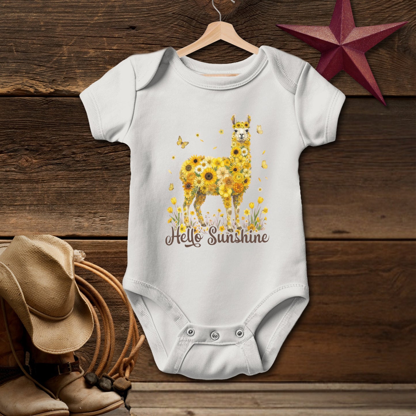 Hello Sunshine Llama Bodysuit (Baby)