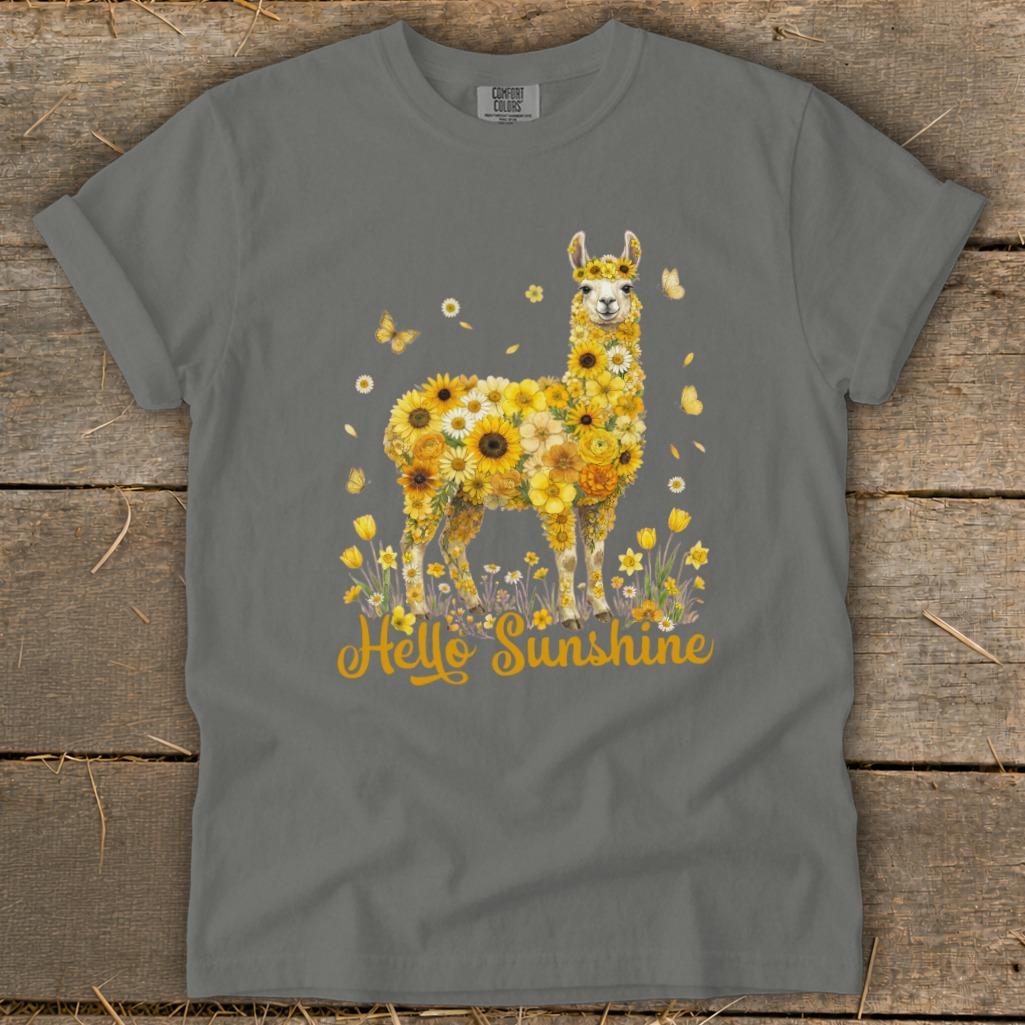 Hello Sunshine Llama Signature Tee