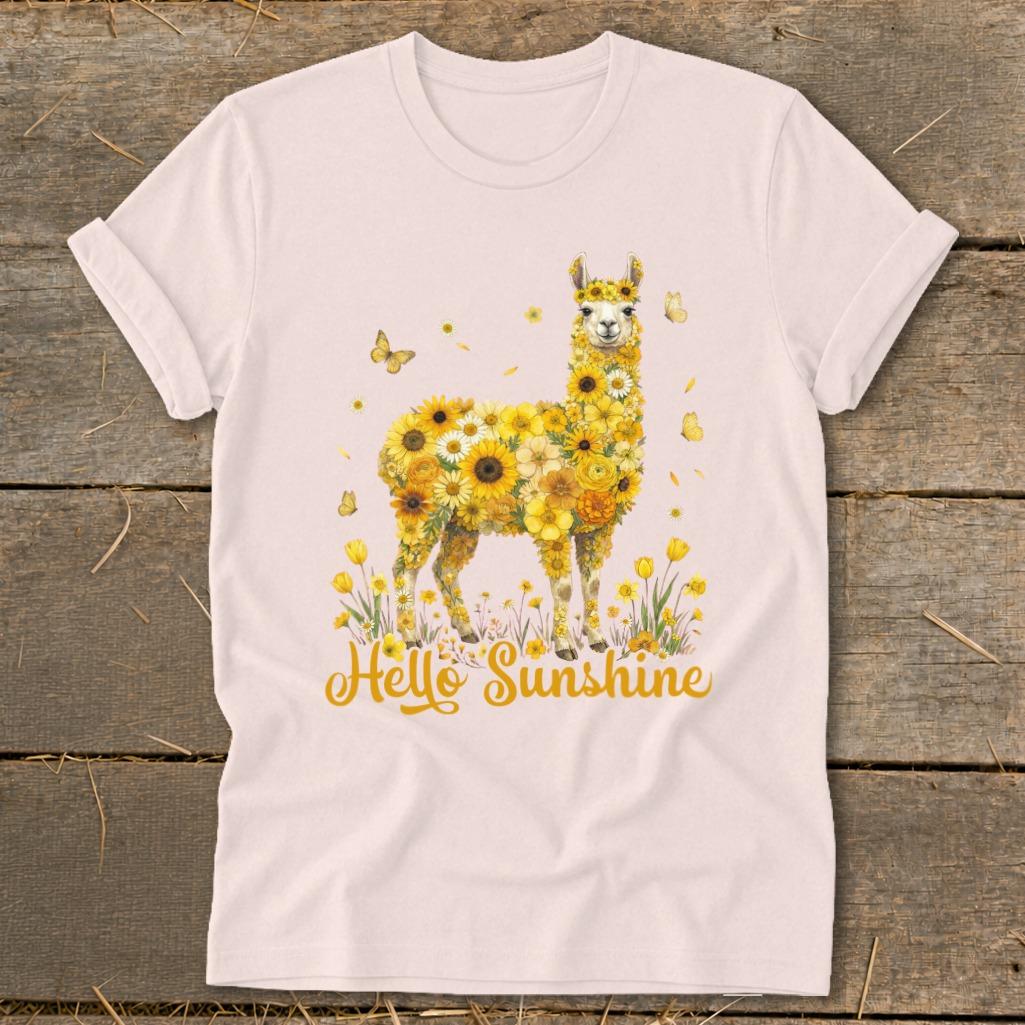 Hello Sunshine Llama Softstyle Tee