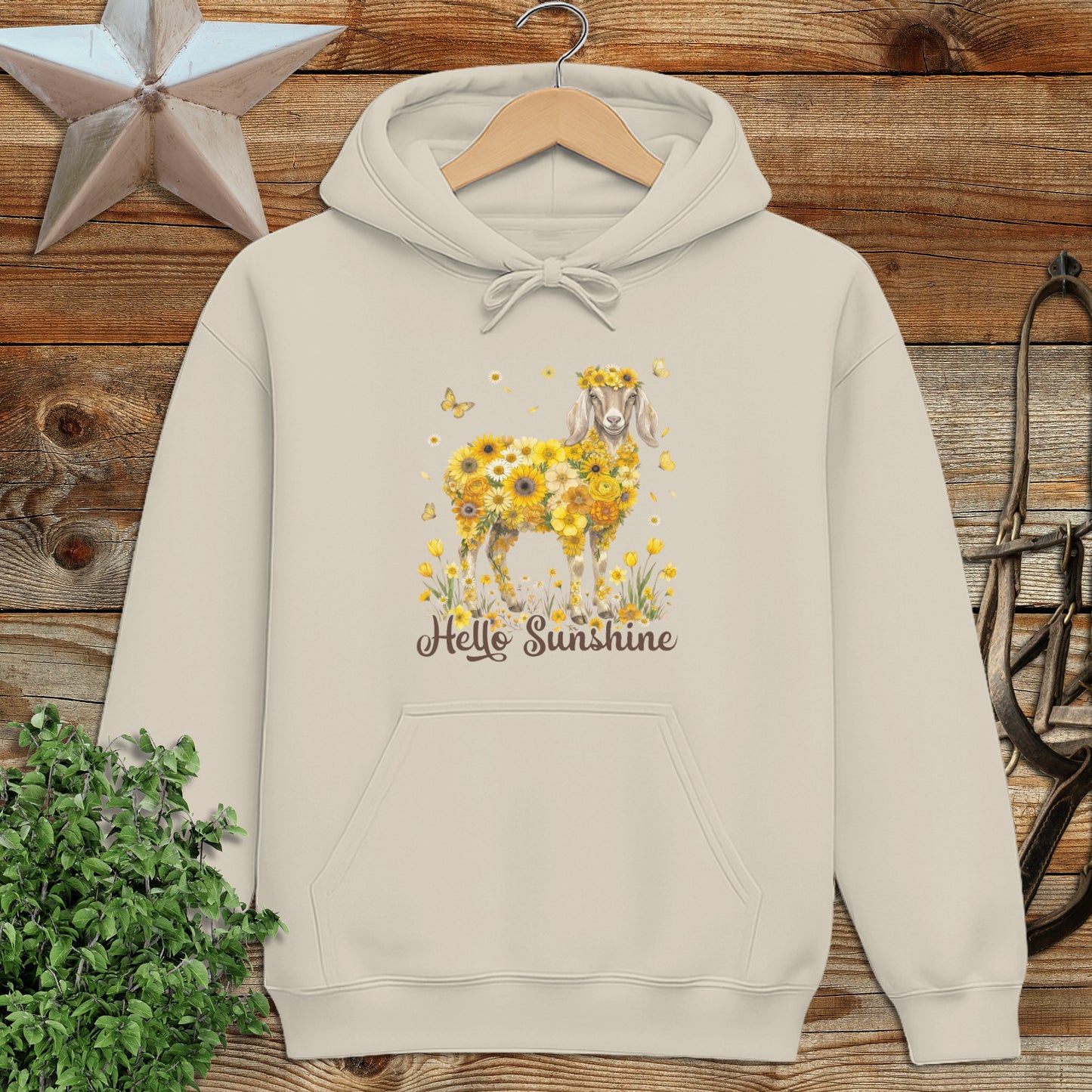 Hello Sunshine Nubian Goat Hoodie