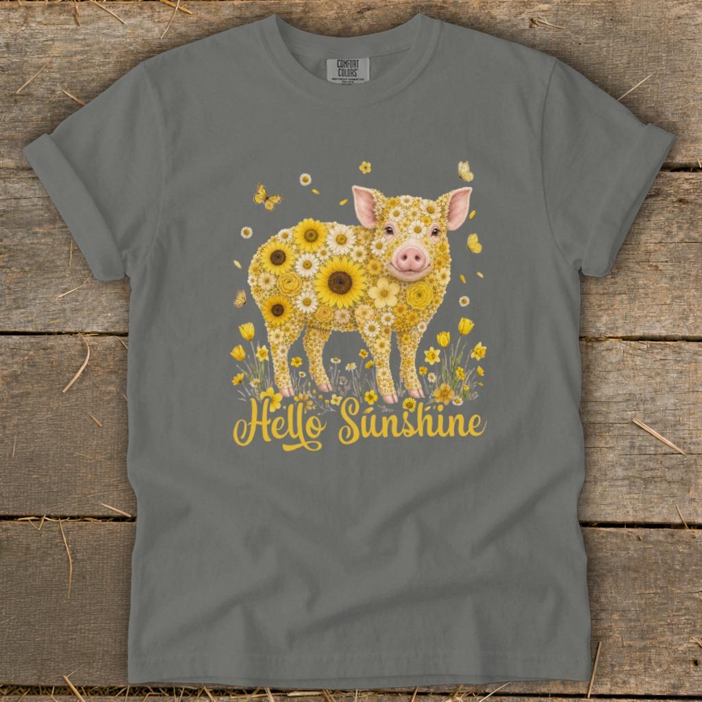 Hello Sunshine Pig Signature Tee