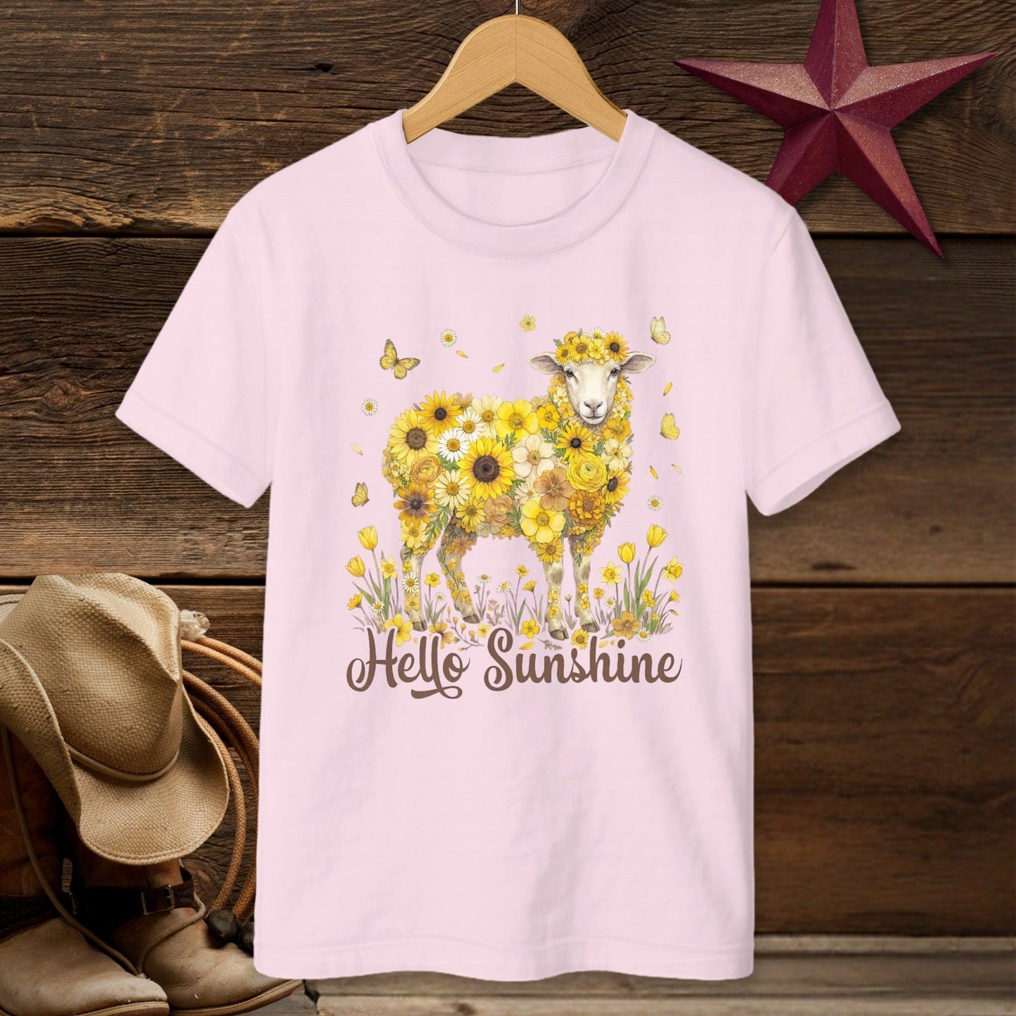 Hello Sunshine Sheep T-shirt (Youth)