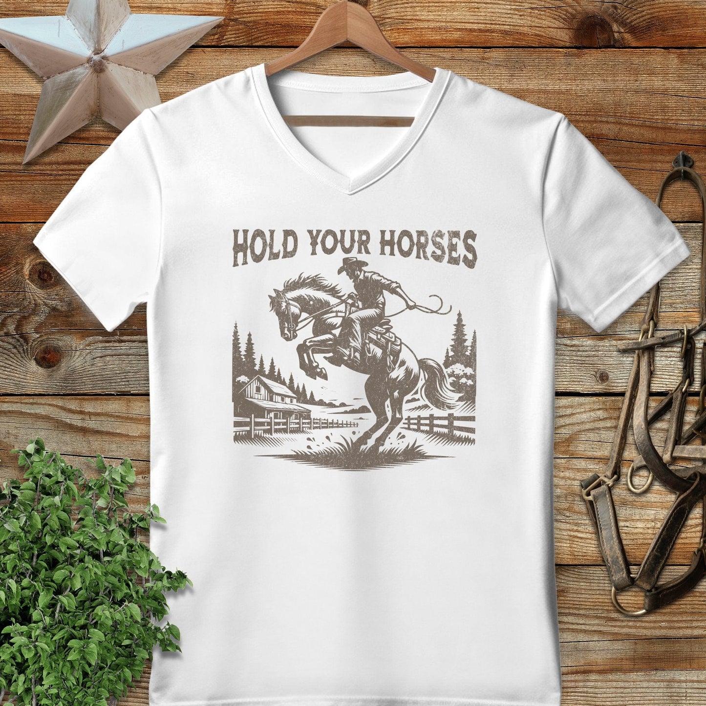 Hold Your Horses V-neck