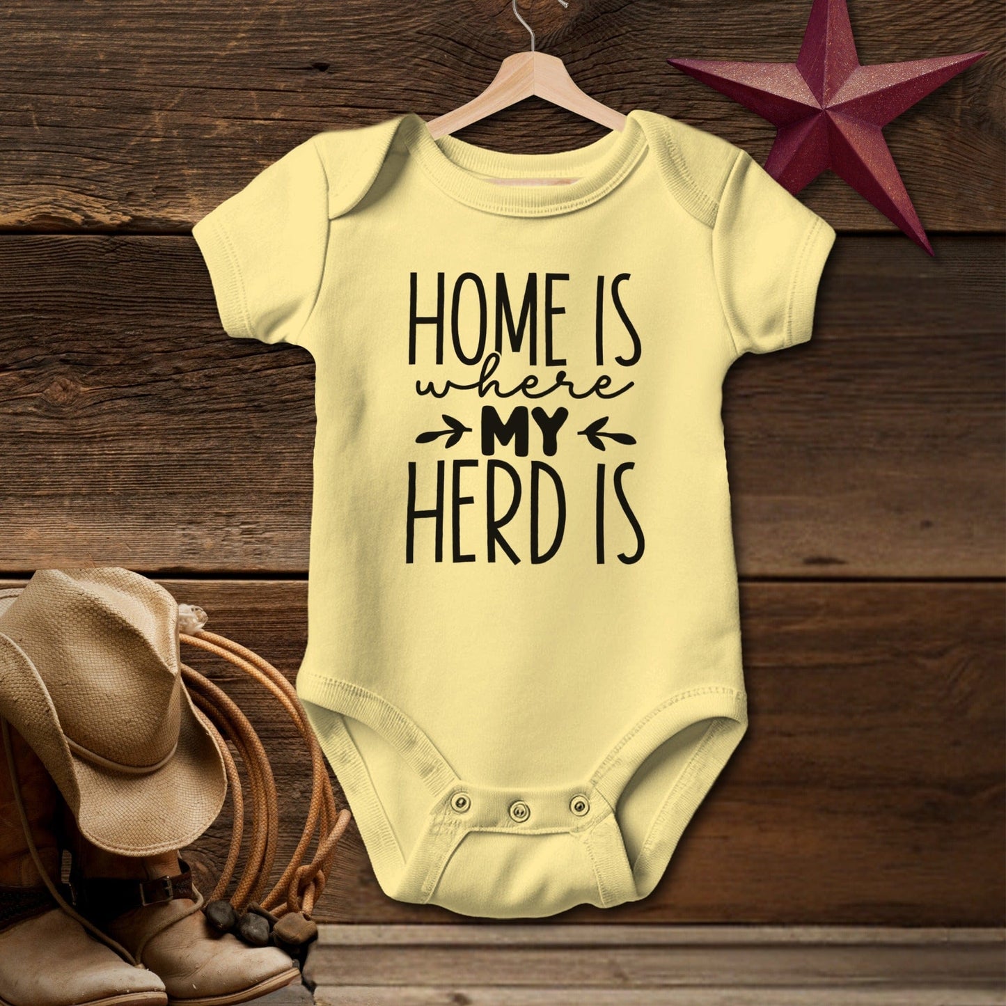 Home Is My Herd Bodysuit (Baby)