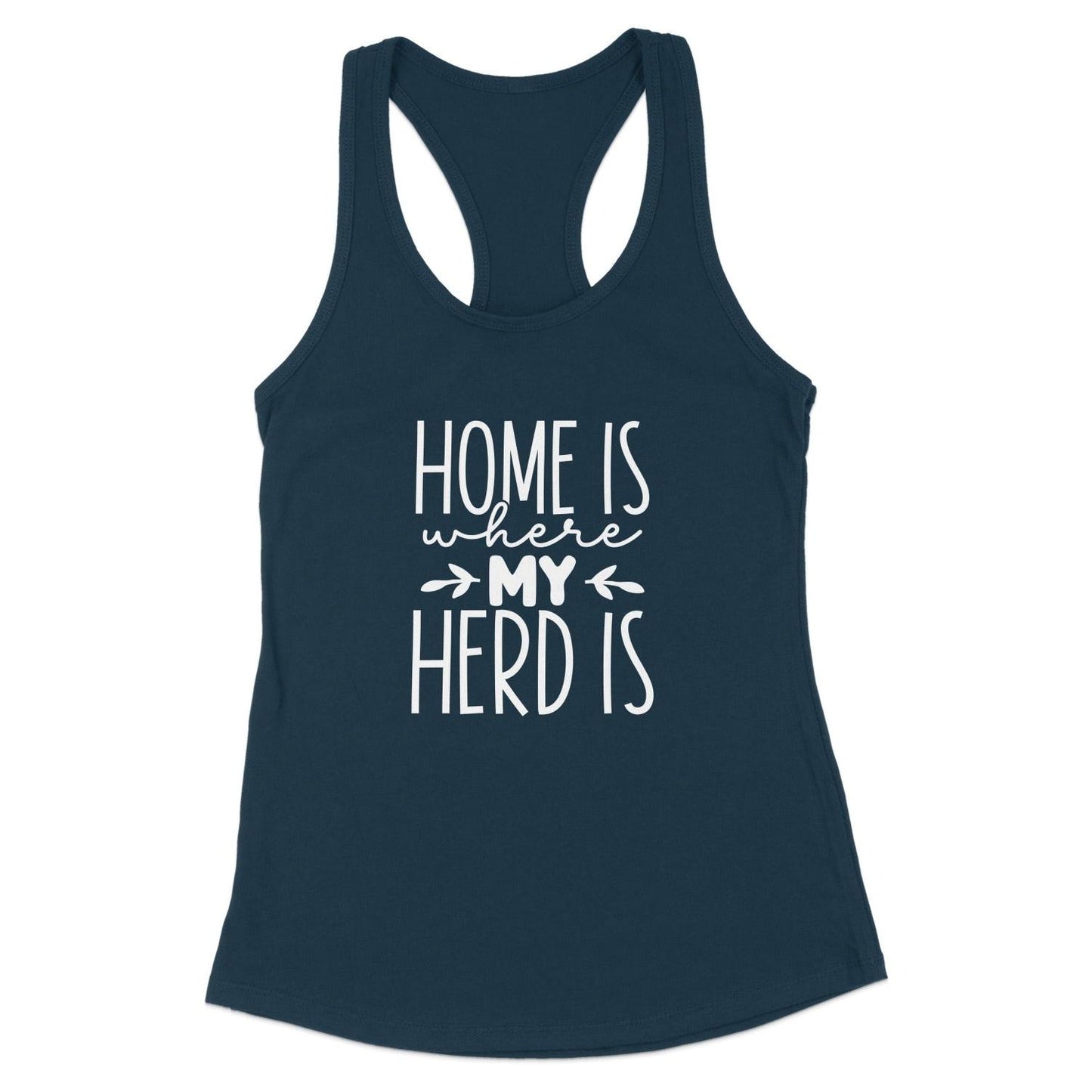 Home Is My Herd Racerback Tank