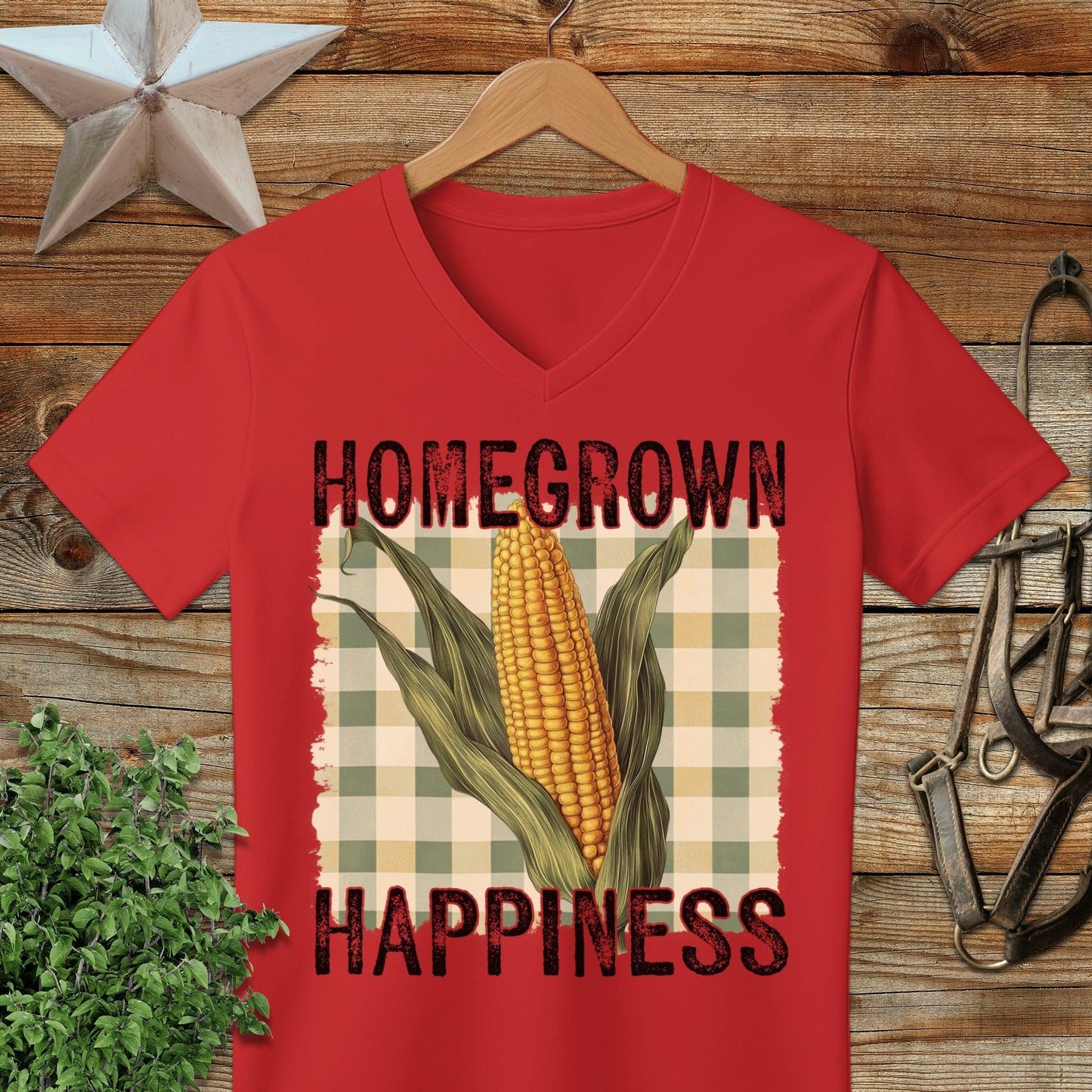 Homegrown Happiness V-neck