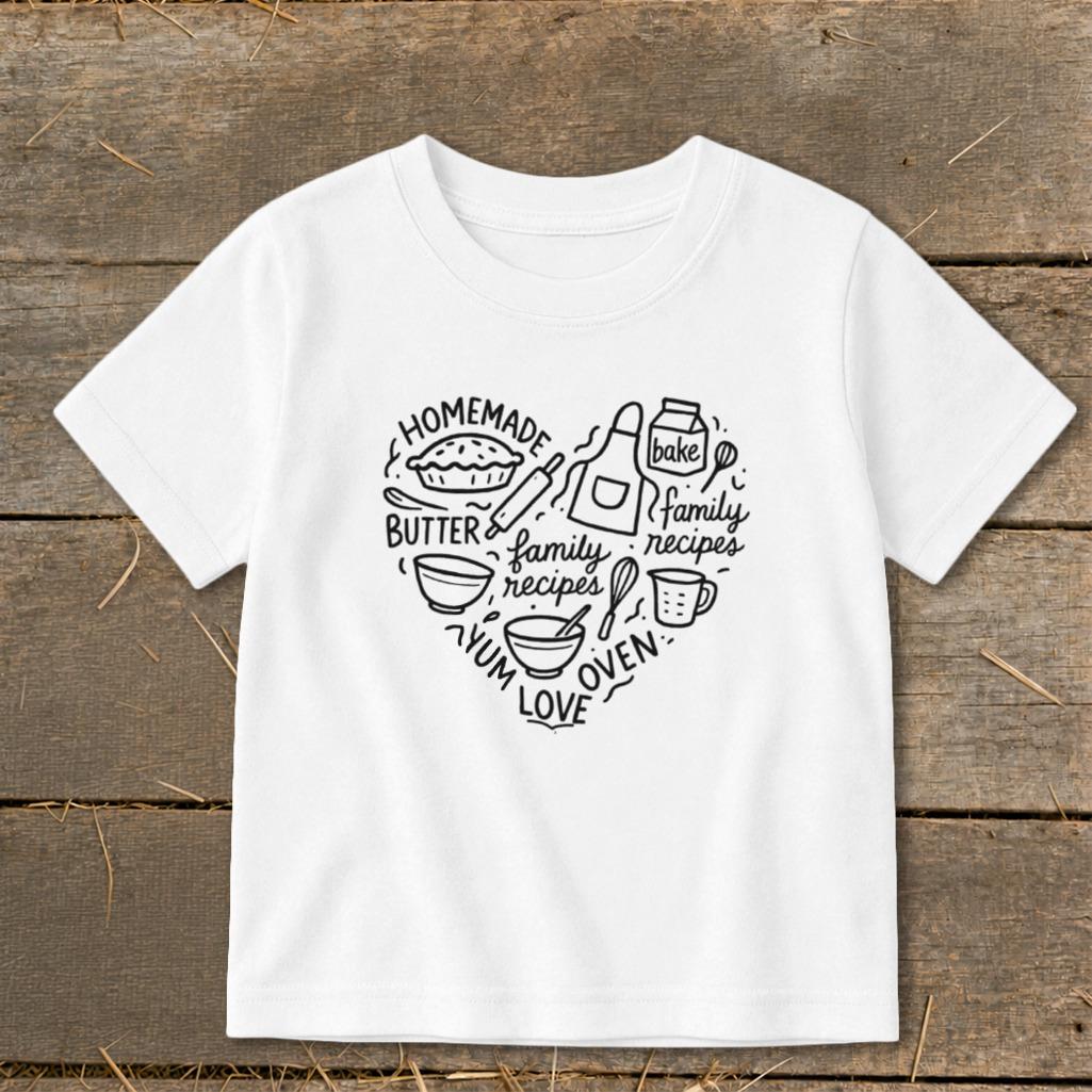 Homemade Heart Toddler Tee