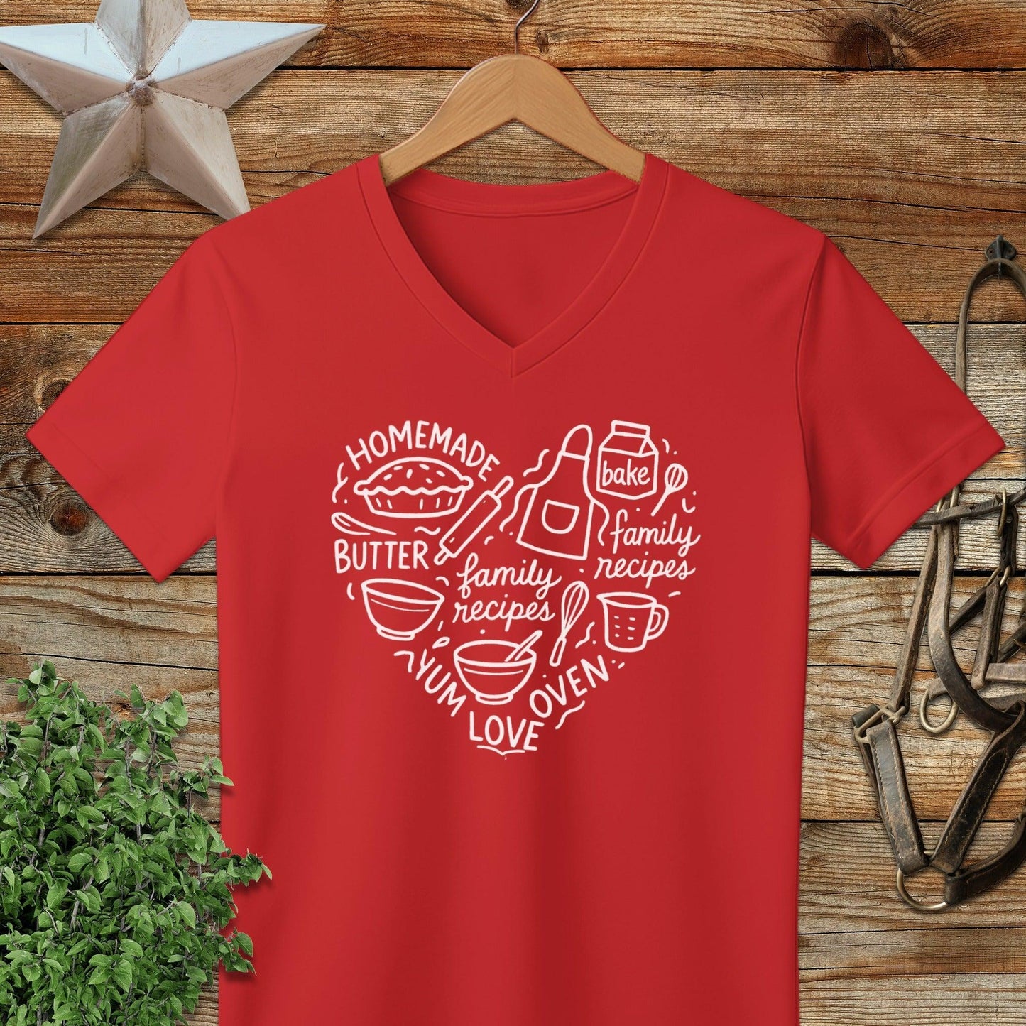 Homemade Heart V-neck