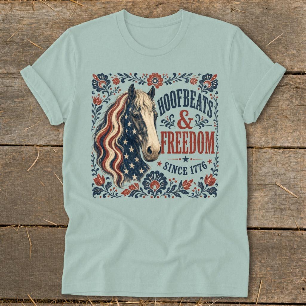 Hoofbeats & Freedom Softstyle Tee