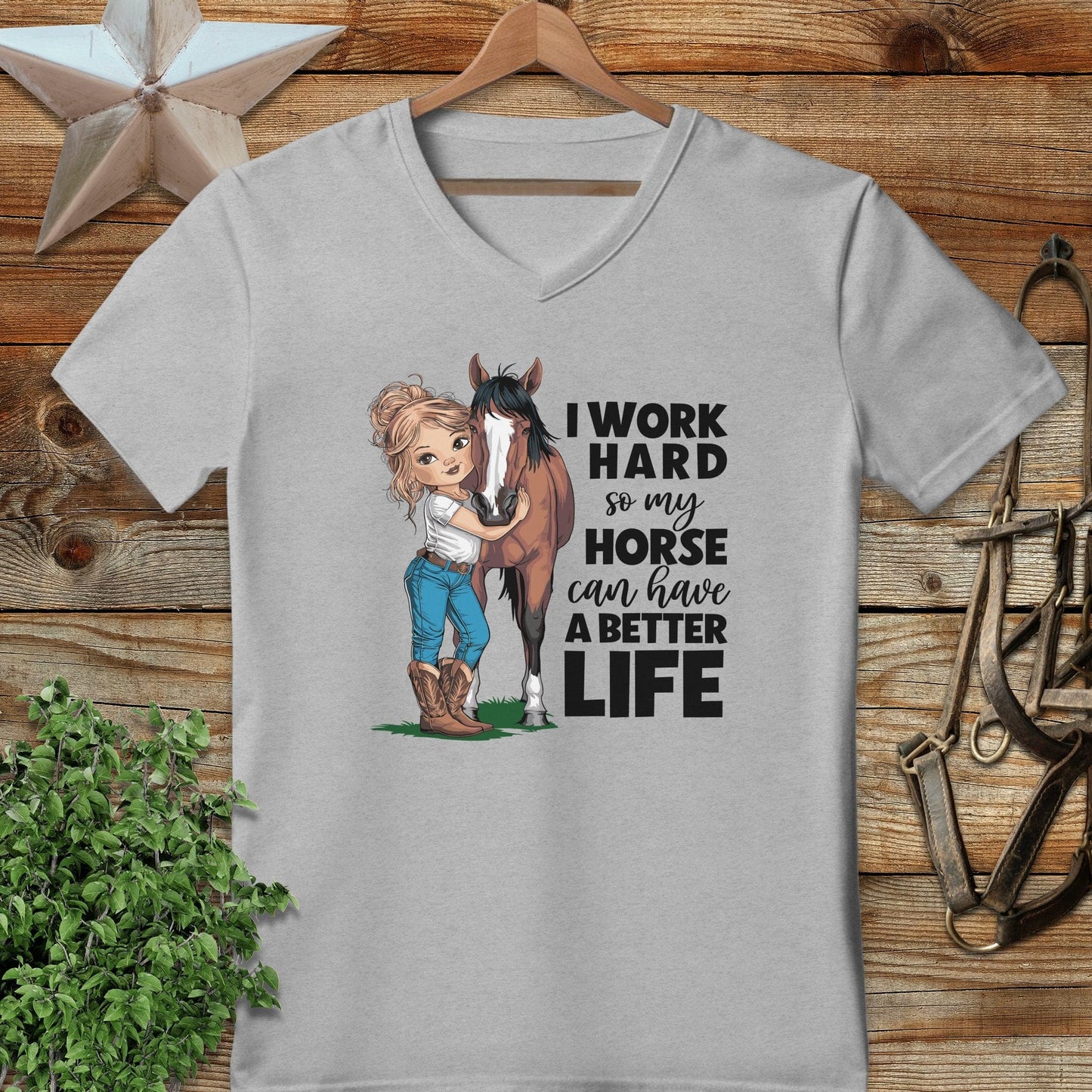 Horse A Better Life V-neck