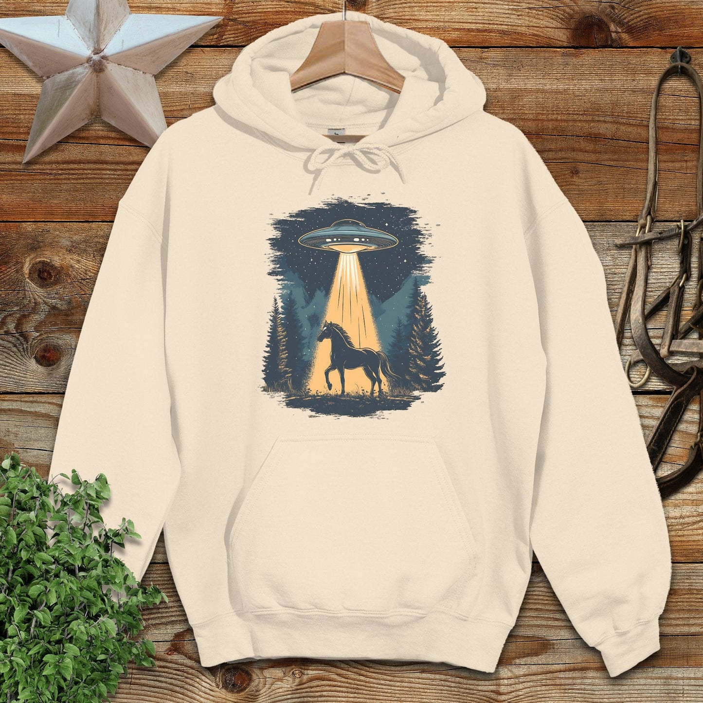 Horse Alien Abduction Hoodie
