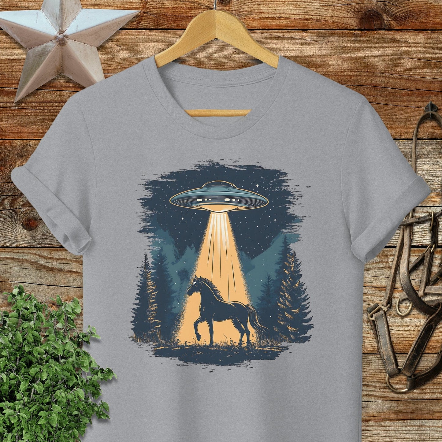Horse Alien Abduction T-shirt
