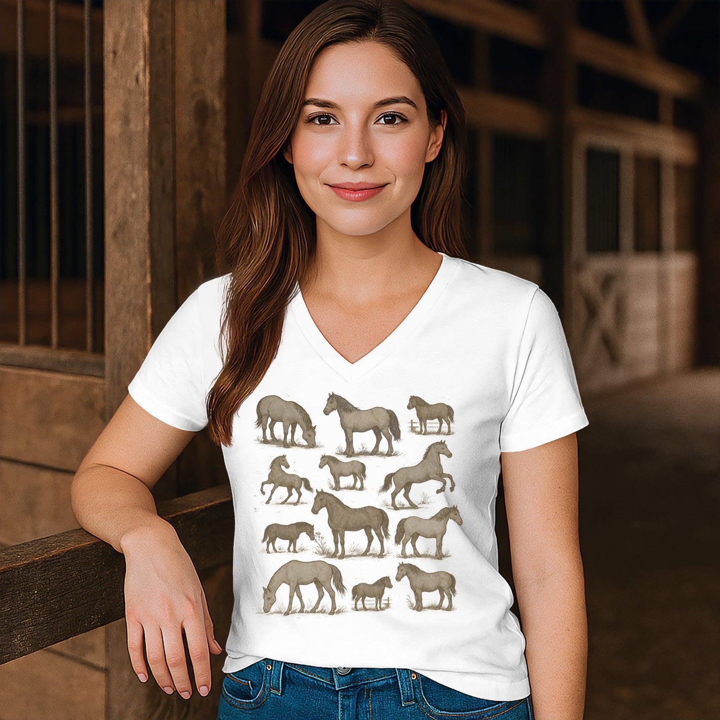 Horse Collection V-neck