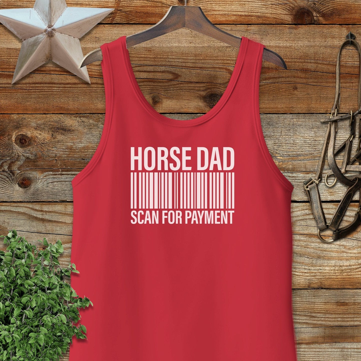 Horse Dad Scan Tank Top