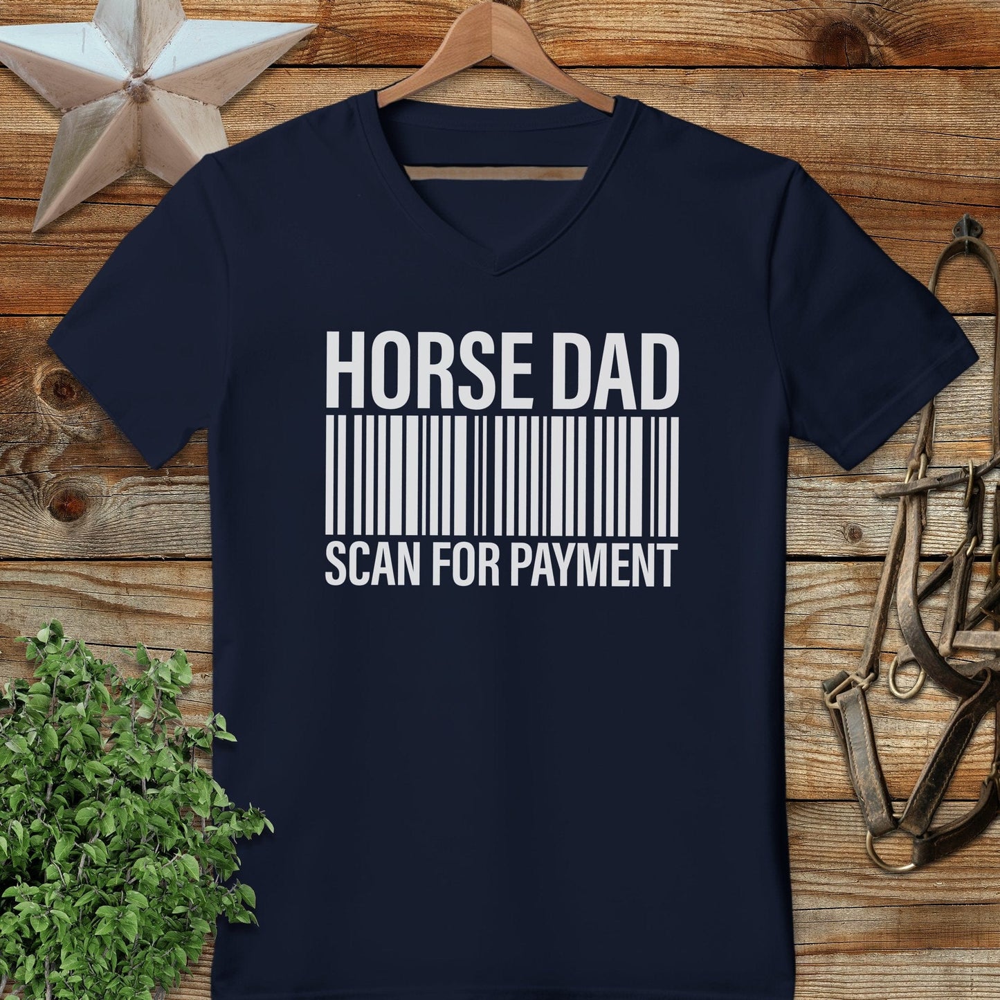 Horse Dad Scan V-neck