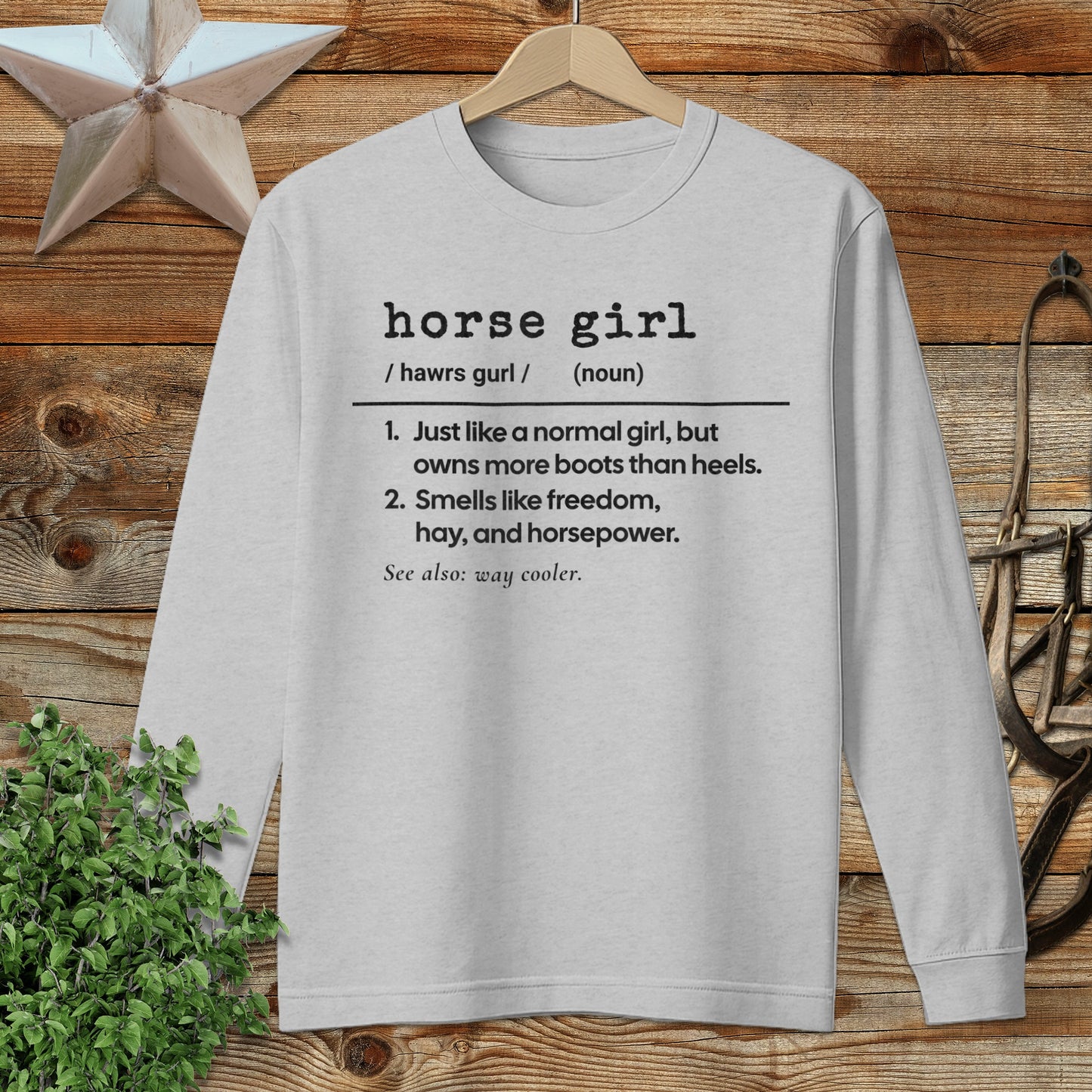 Horse Girl Definition Long Sleeve Tee