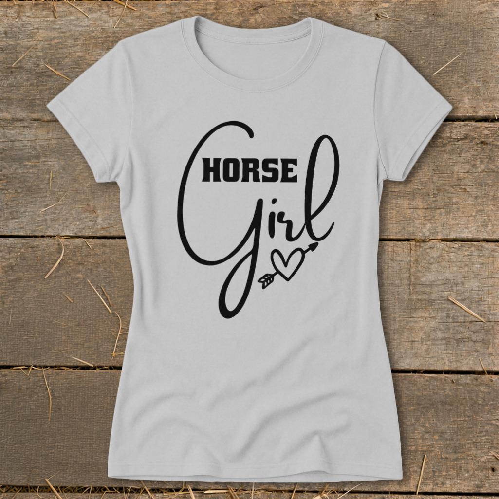 Horse Girl with Arrow Ladies Tee