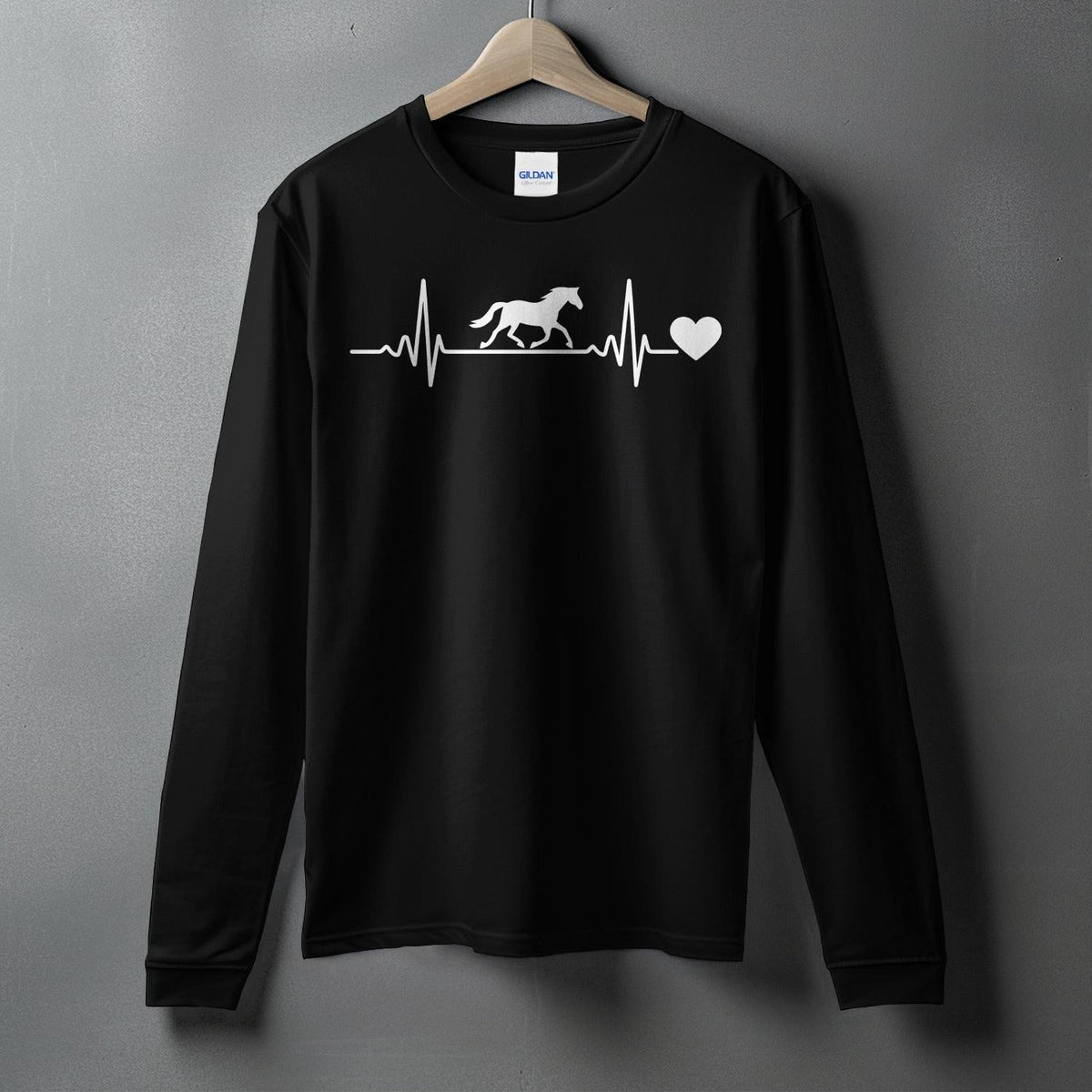 Horse Heartbeat Long Sleeve Tee