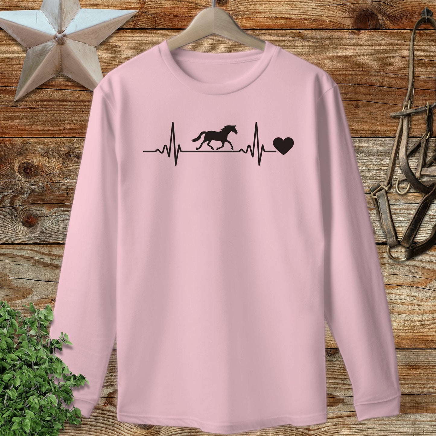 Horse Heartbeat Long Sleeve Tee