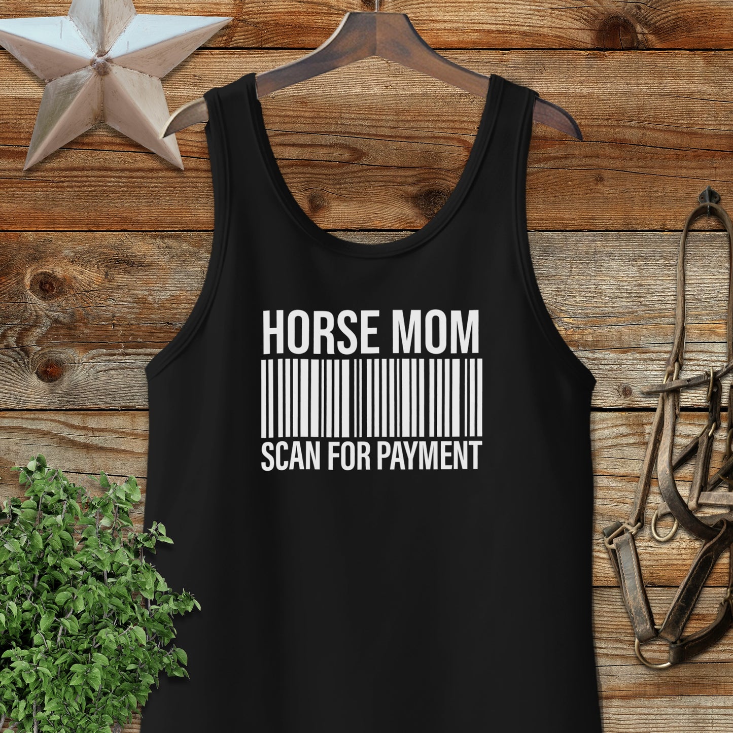Horse Mom Scan for Payment Tank Top