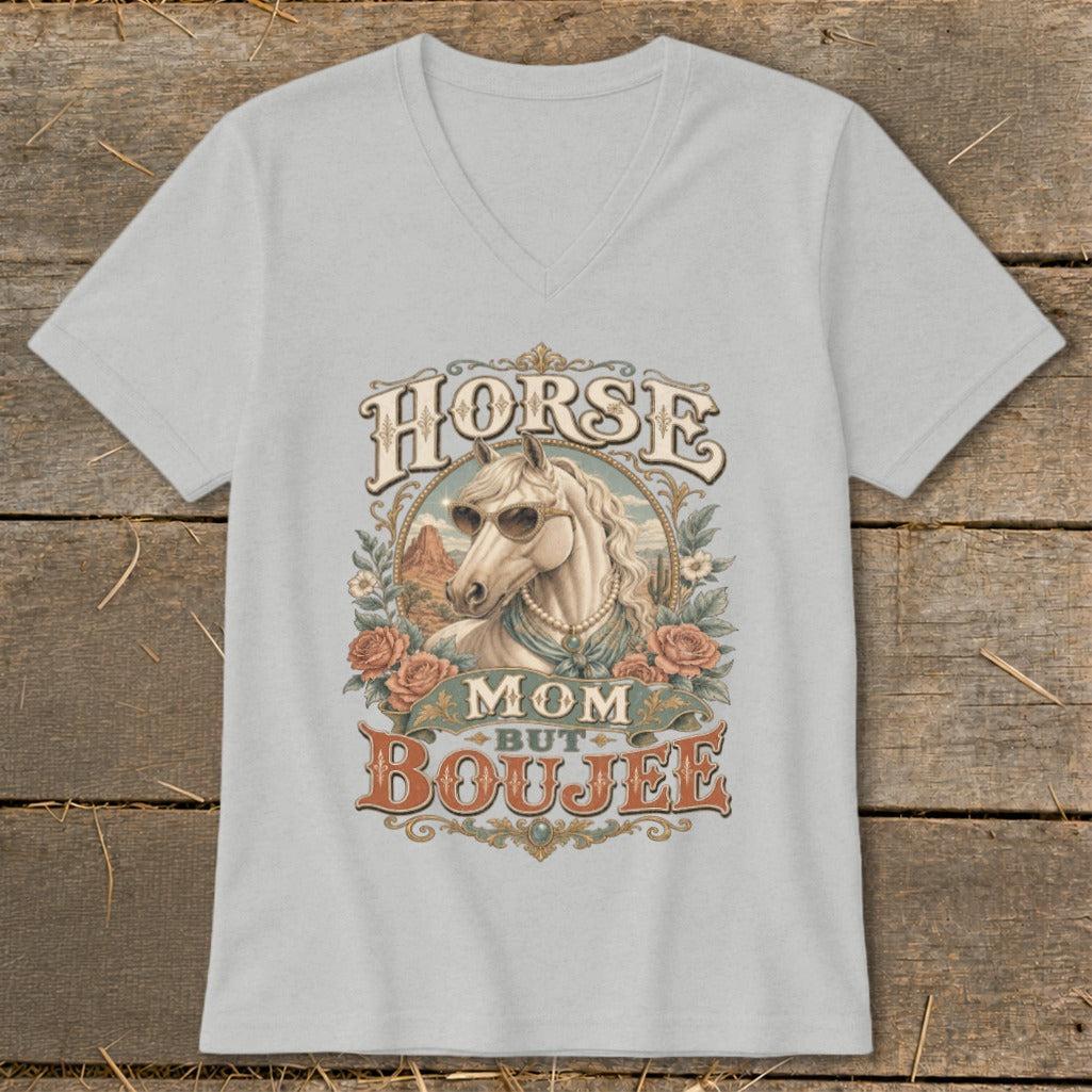 Horse Mom but Boujee V-neck