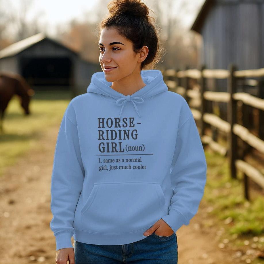 Horse Riding Girl Hoodie