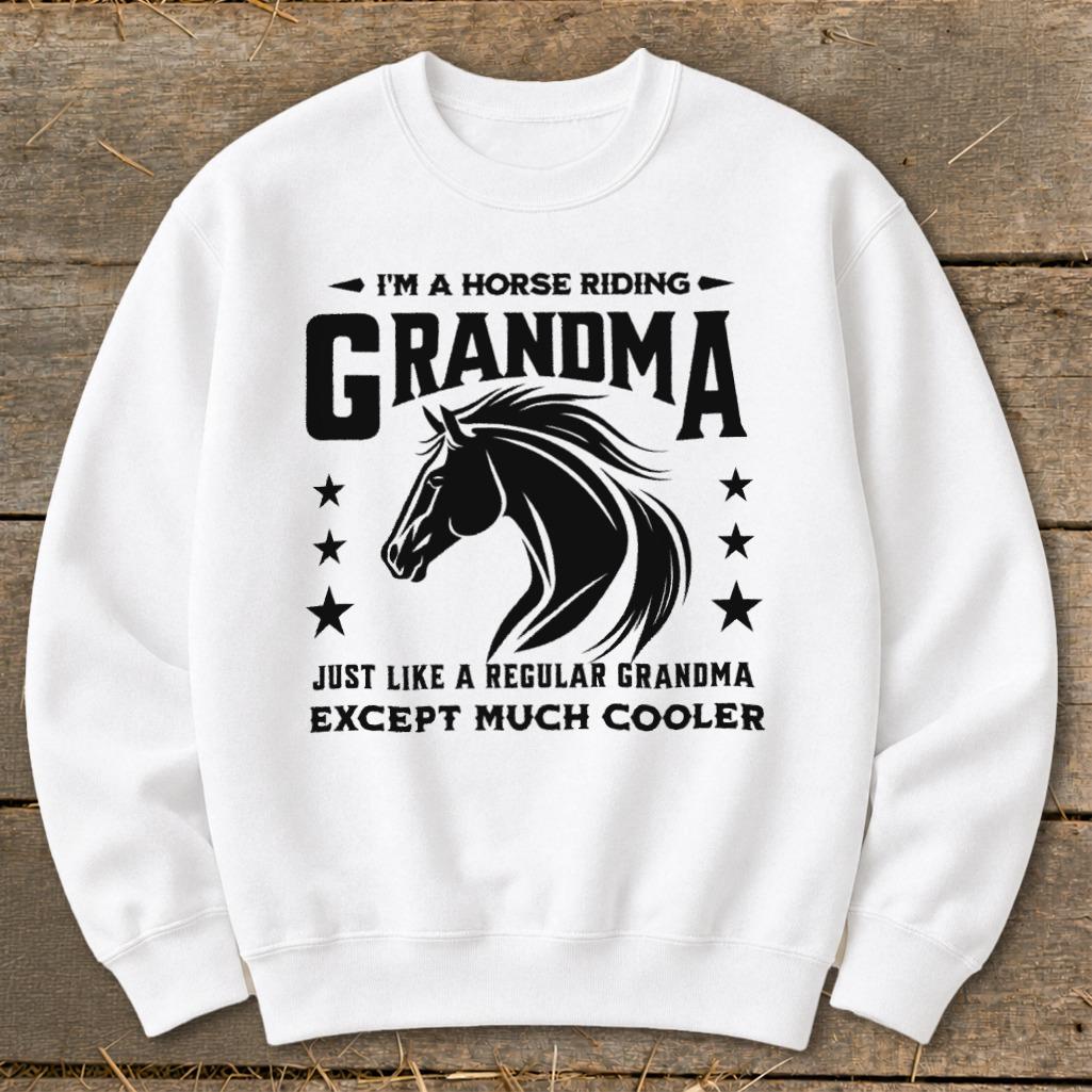 Horse Riding Grandma Sweatshirt