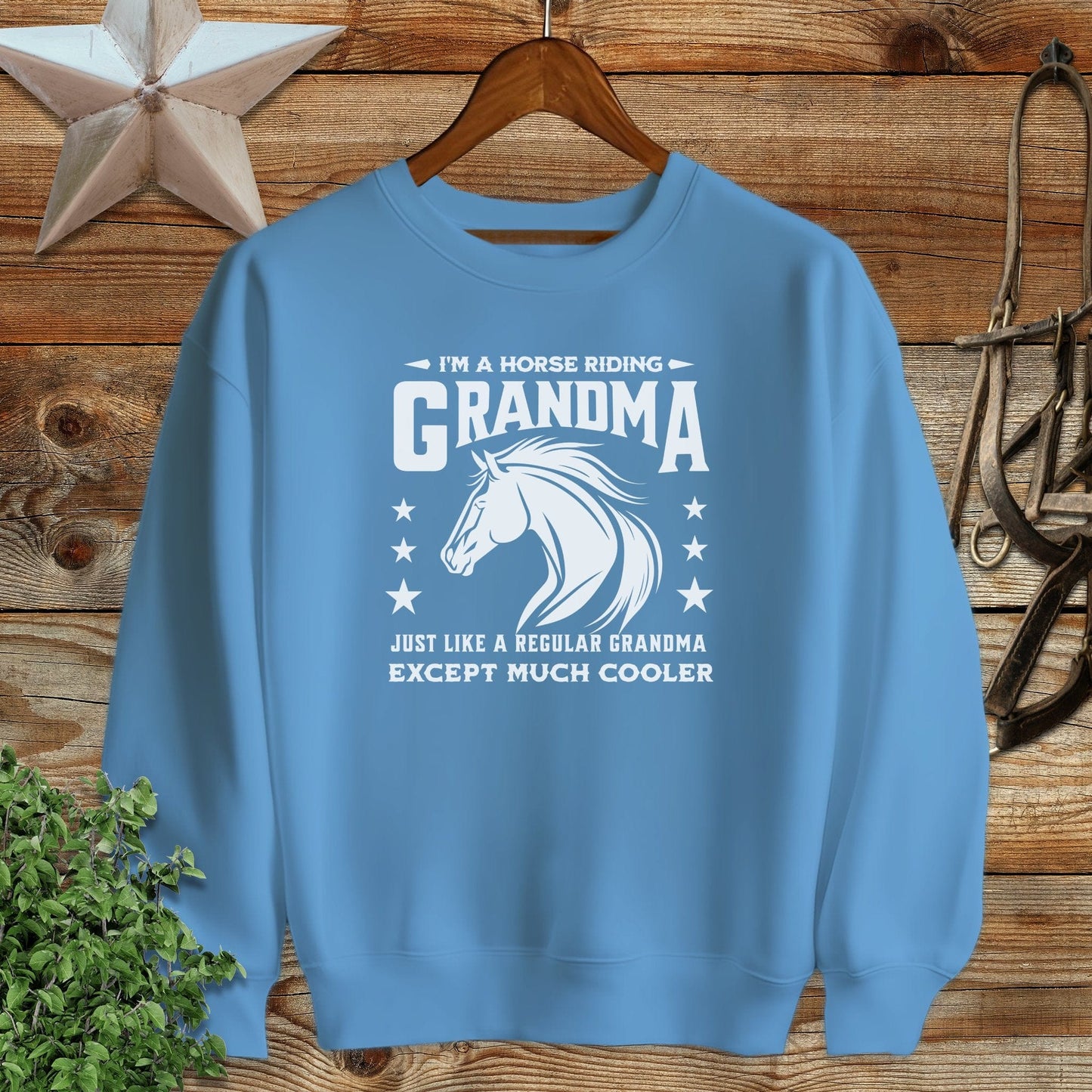 Horse Riding Grandma Sweatshirt