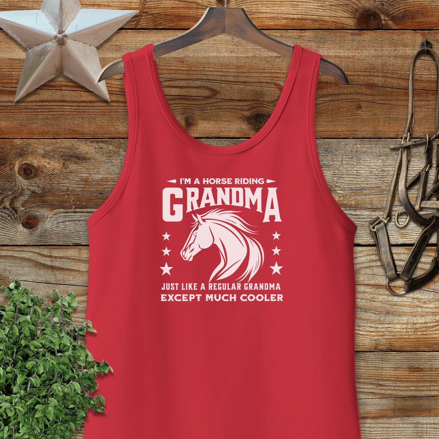 Horse Riding Grandma Tank Top