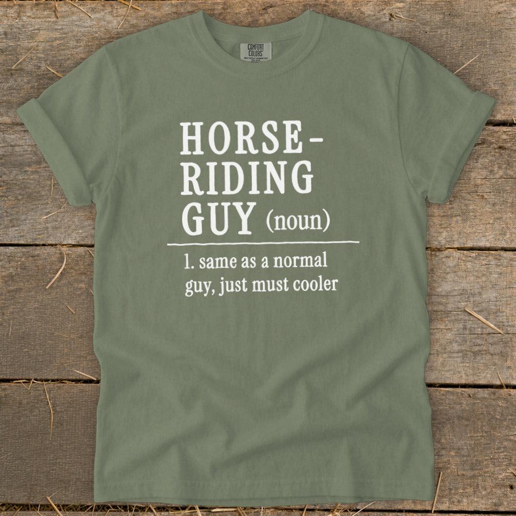 Horse Riding Guy Signature Tee