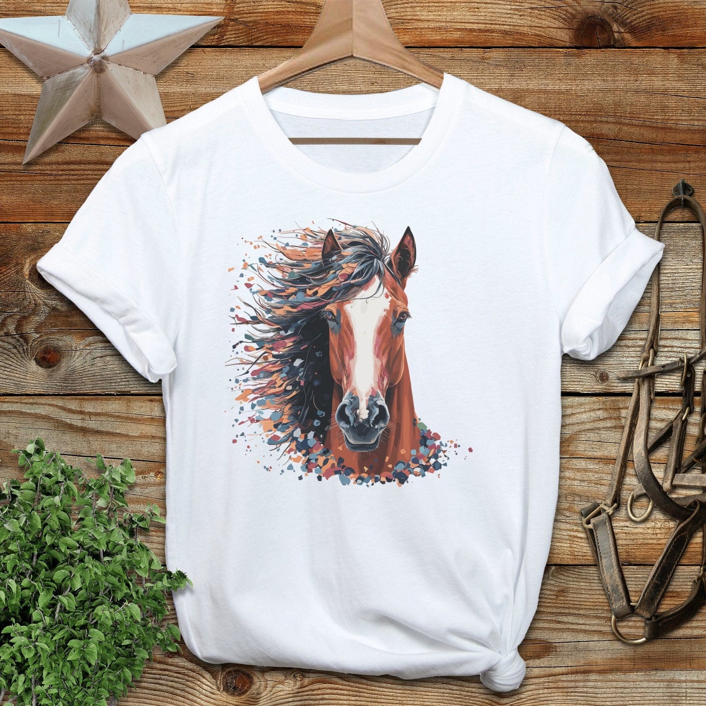 Horse Splatter Softstyle Tee
