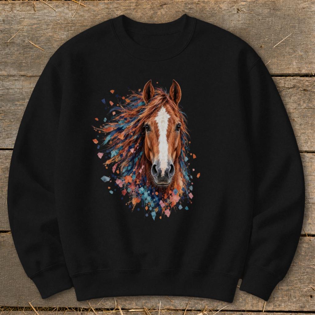 Horse Splatter Sweatshirt