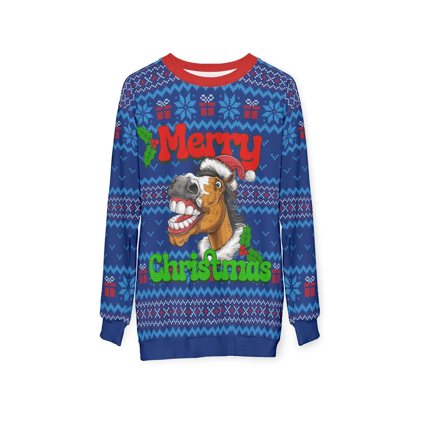 Horse Ugly Christmas Sweatshirt