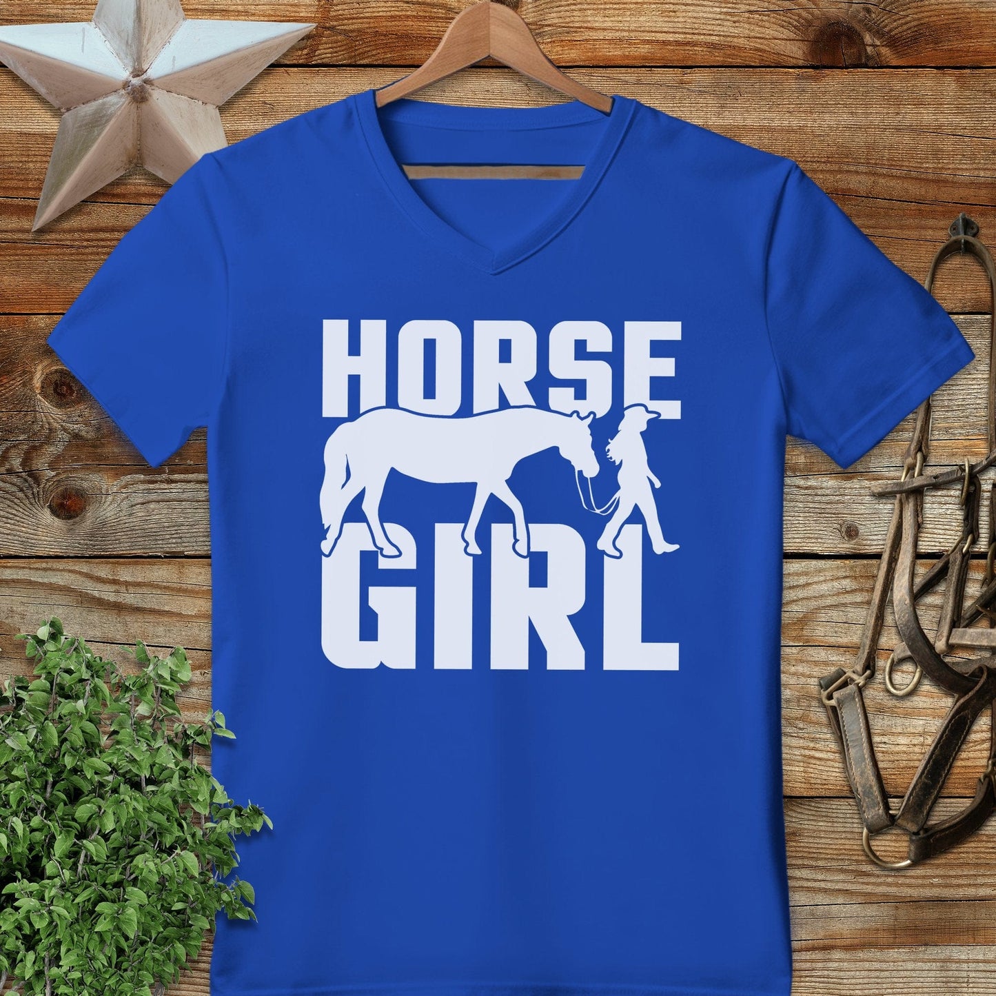 Horse and Girl V-neck