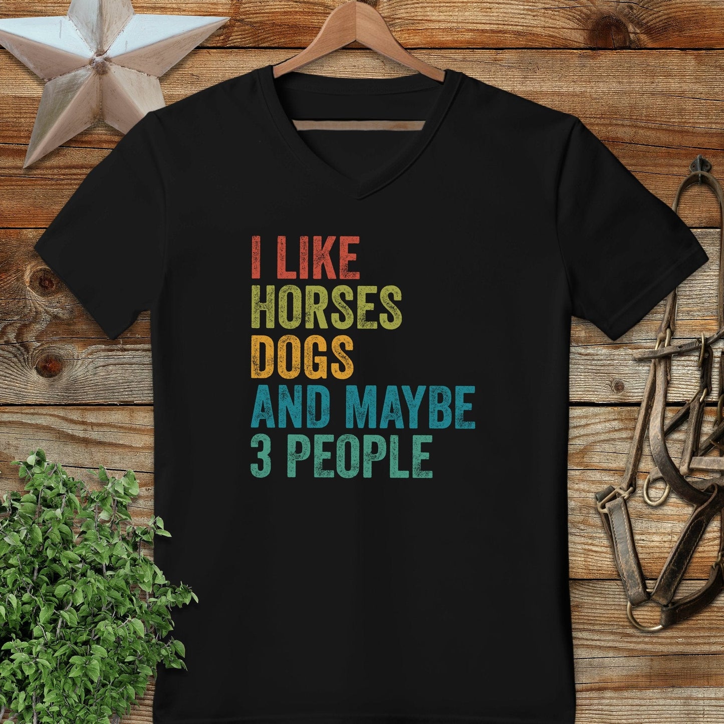 I Like Horses V-neck