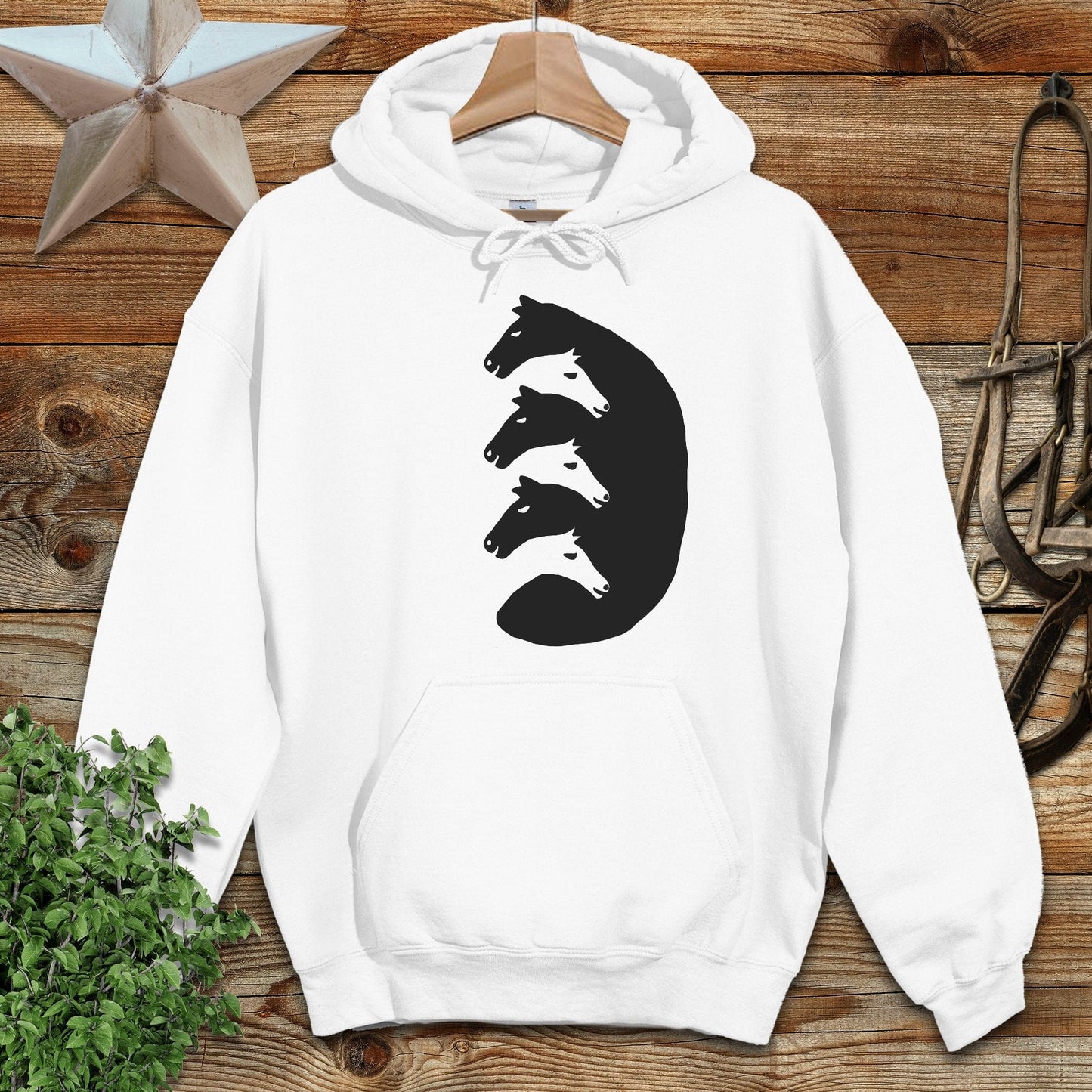 Interlocking Horse Heads Hoodie