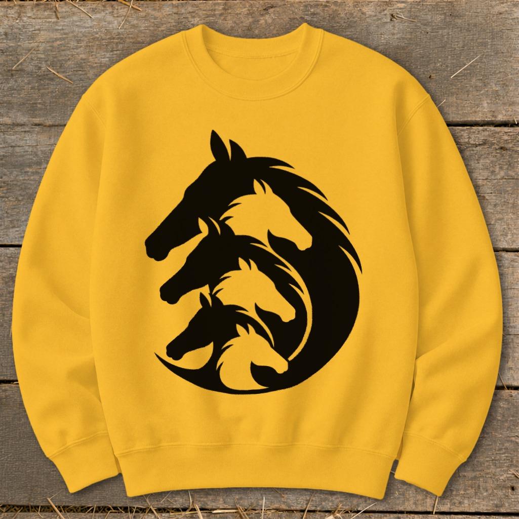 Interlocking Horse Heads Sweatshirt