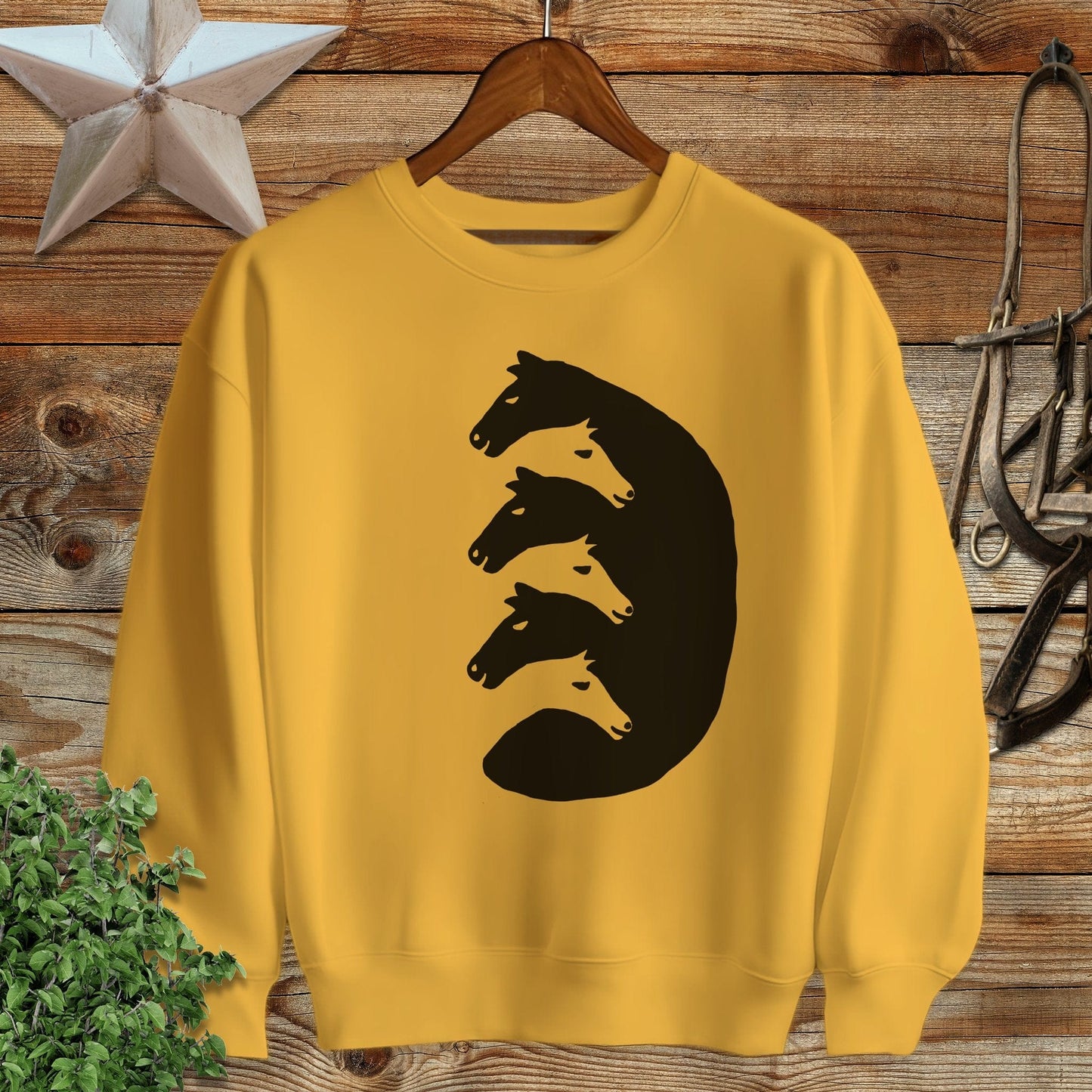 Interlocking Horse Heads Sweatshirt